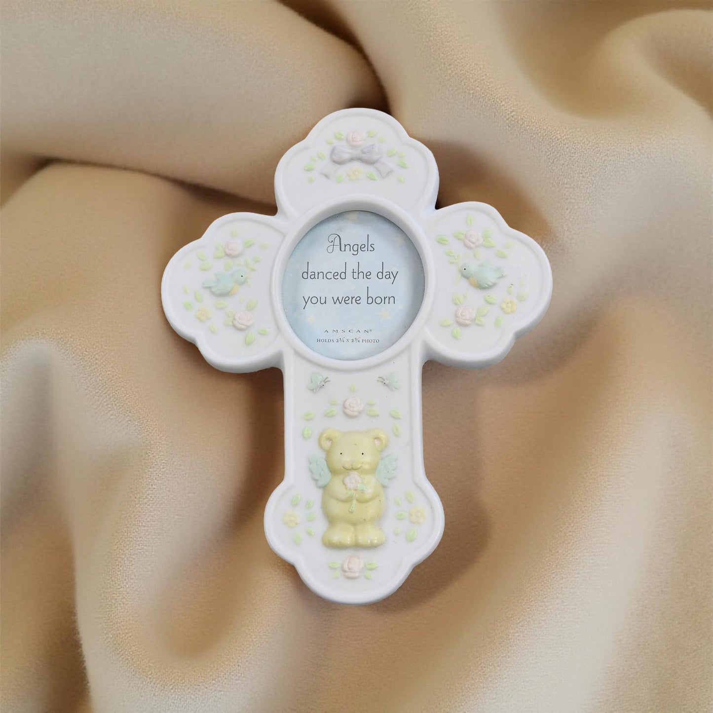 Amscan Inc Cross Photo Frame - Wall Hanging, Keepsake Decor
