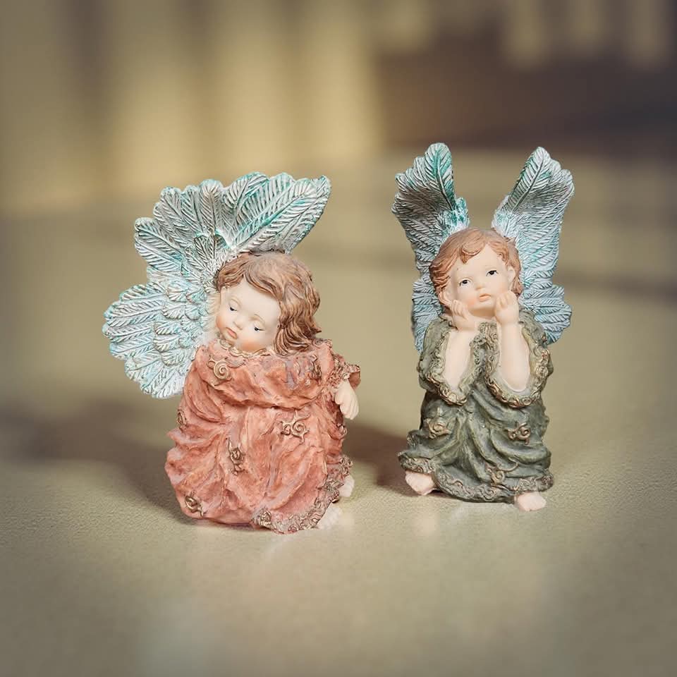 6" Resin Angel Figurines