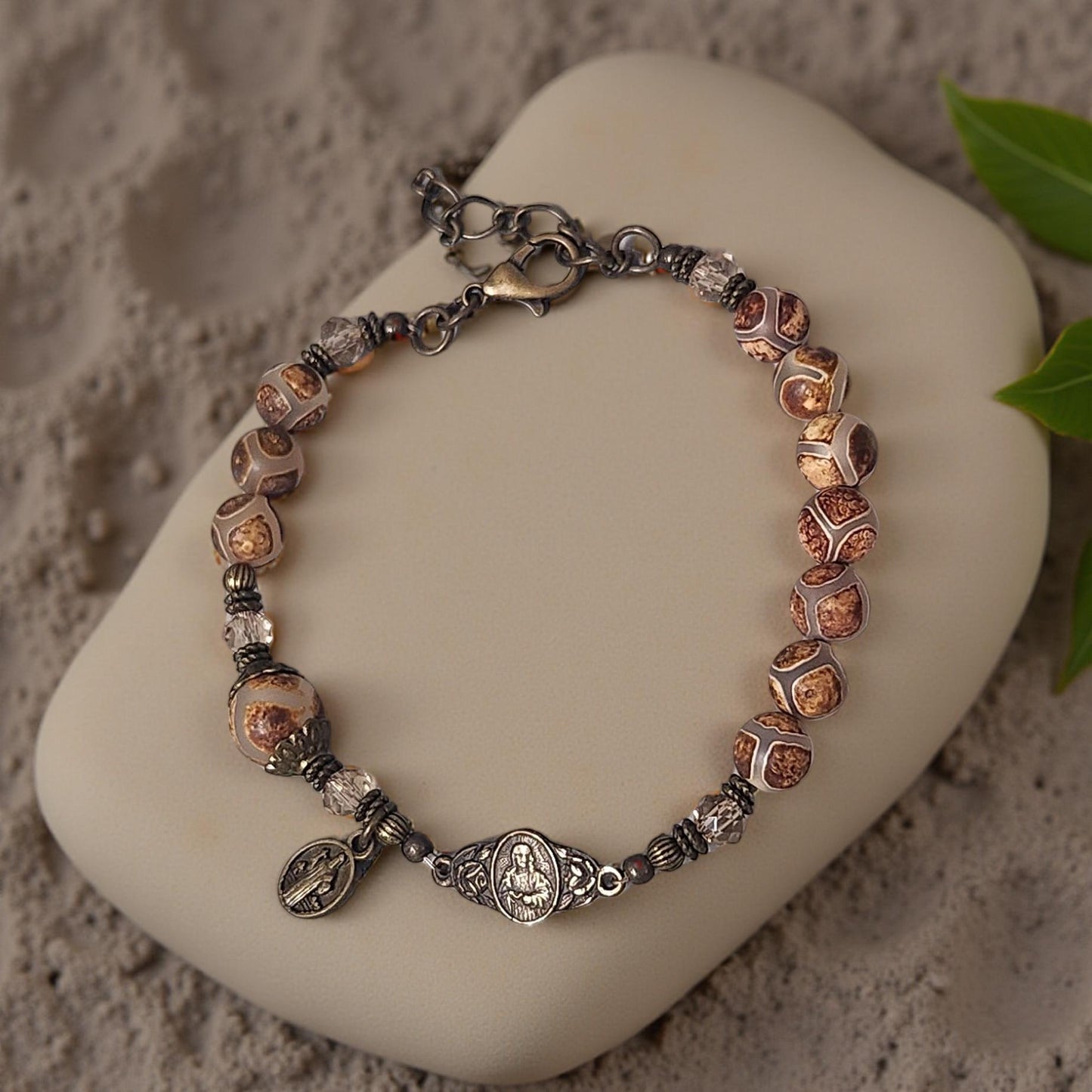 Boho Tibetan Style Bracelet - Handcrafted Religious Jewelry