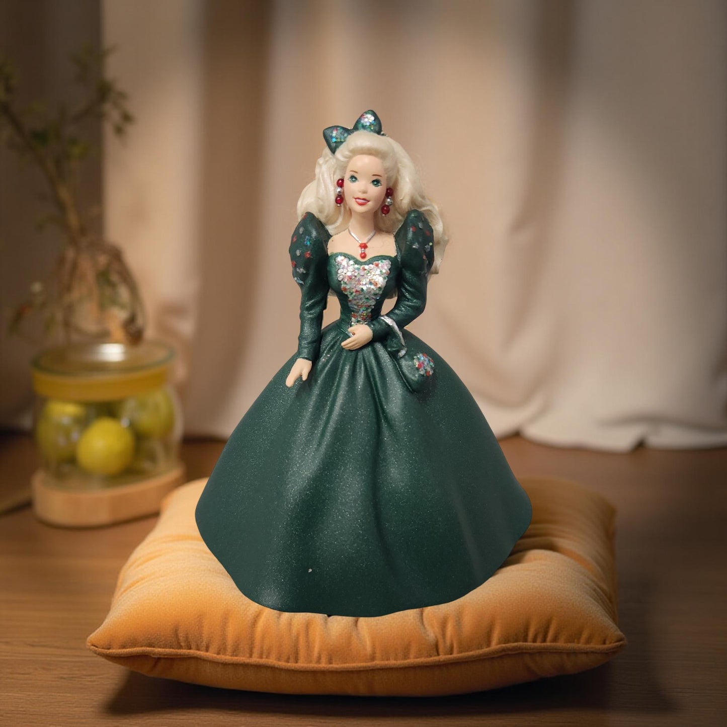 1999 Collectible Barbie Holiday Ornaments - Retro Vintage Hallmark Collection