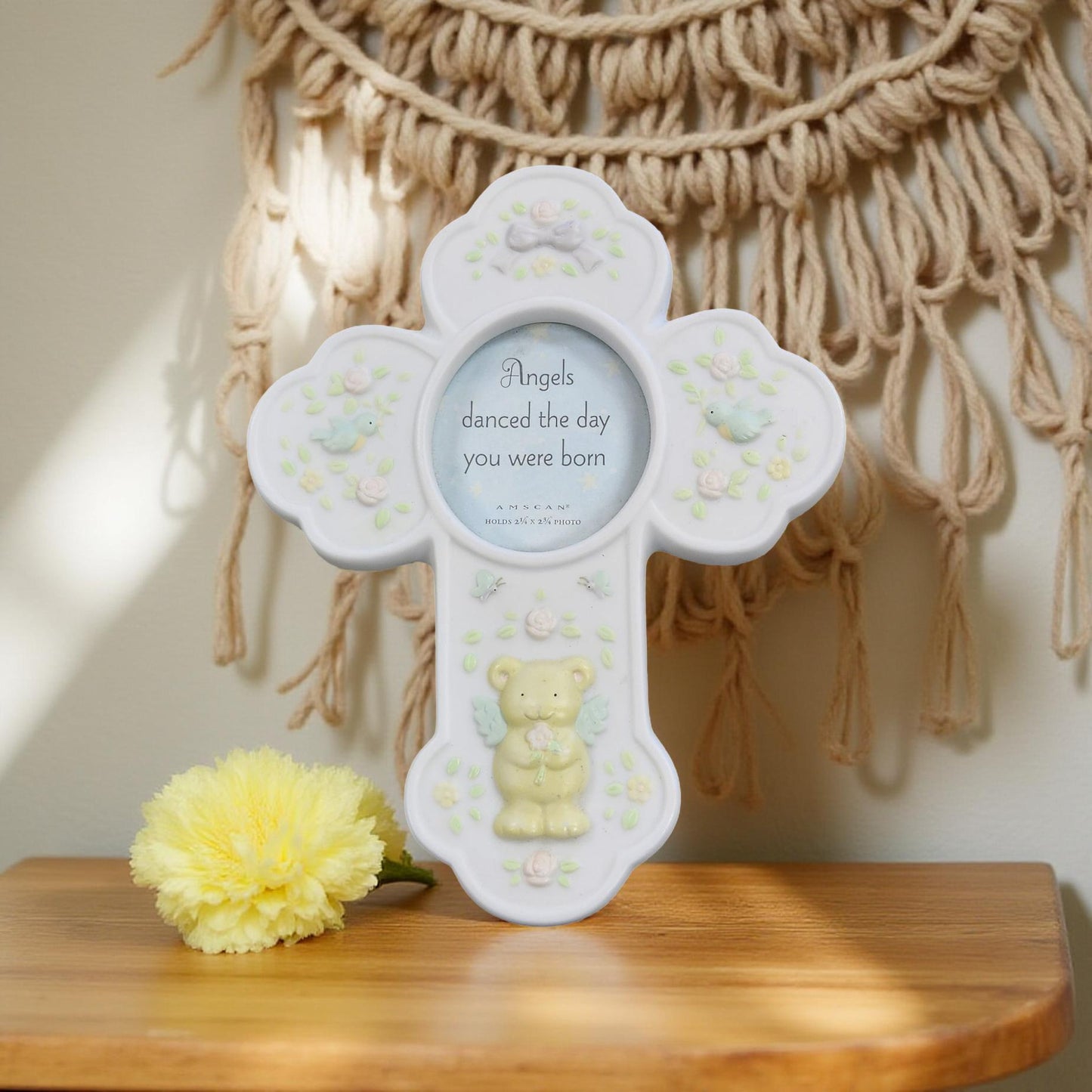 Amscan Inc Cross Photo Frame - Wall Hanging, Keepsake Decor