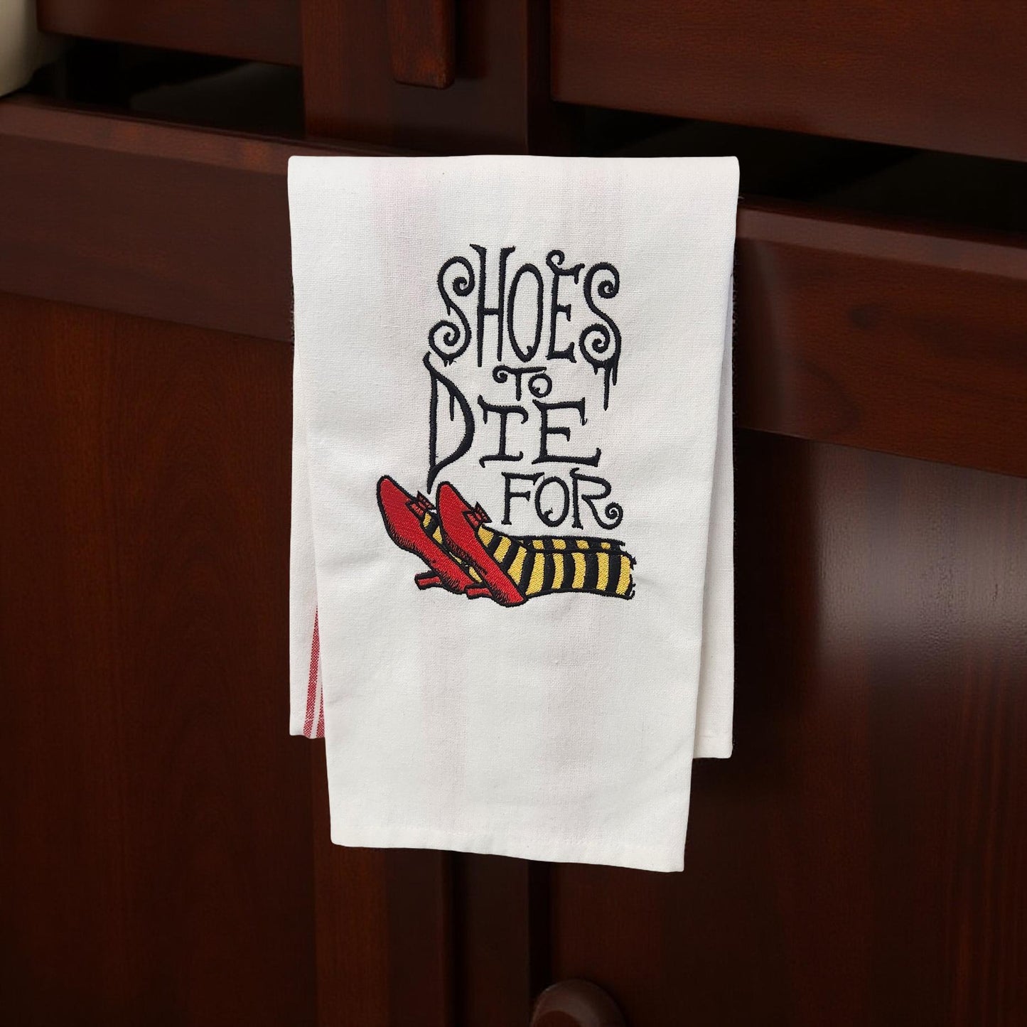 Hand-Crafted Embroidered Halloween Hand Towels