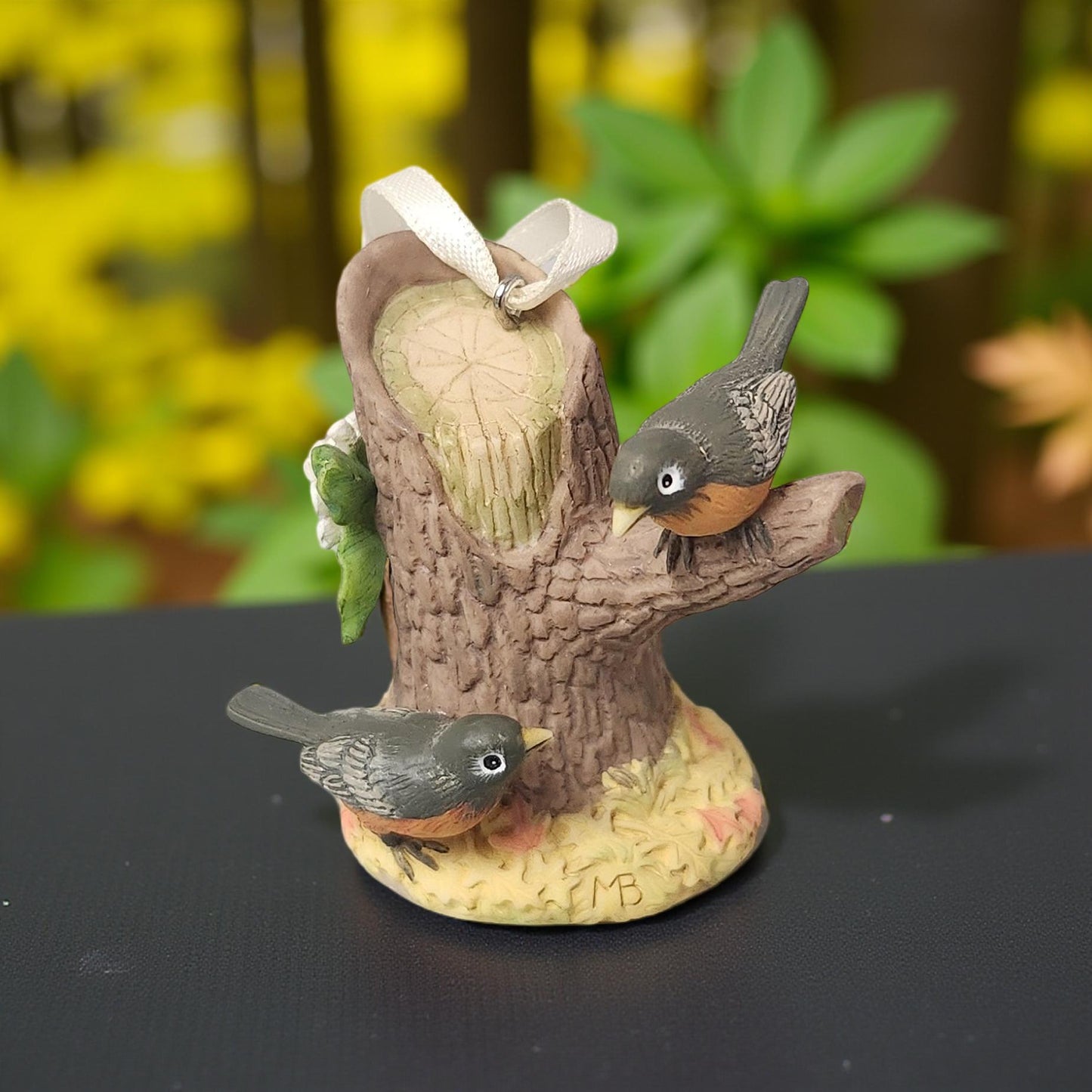 2004 Relaxing Robins Ornament - Vintage Marjolein Bastin's Easter Hallmark Collection