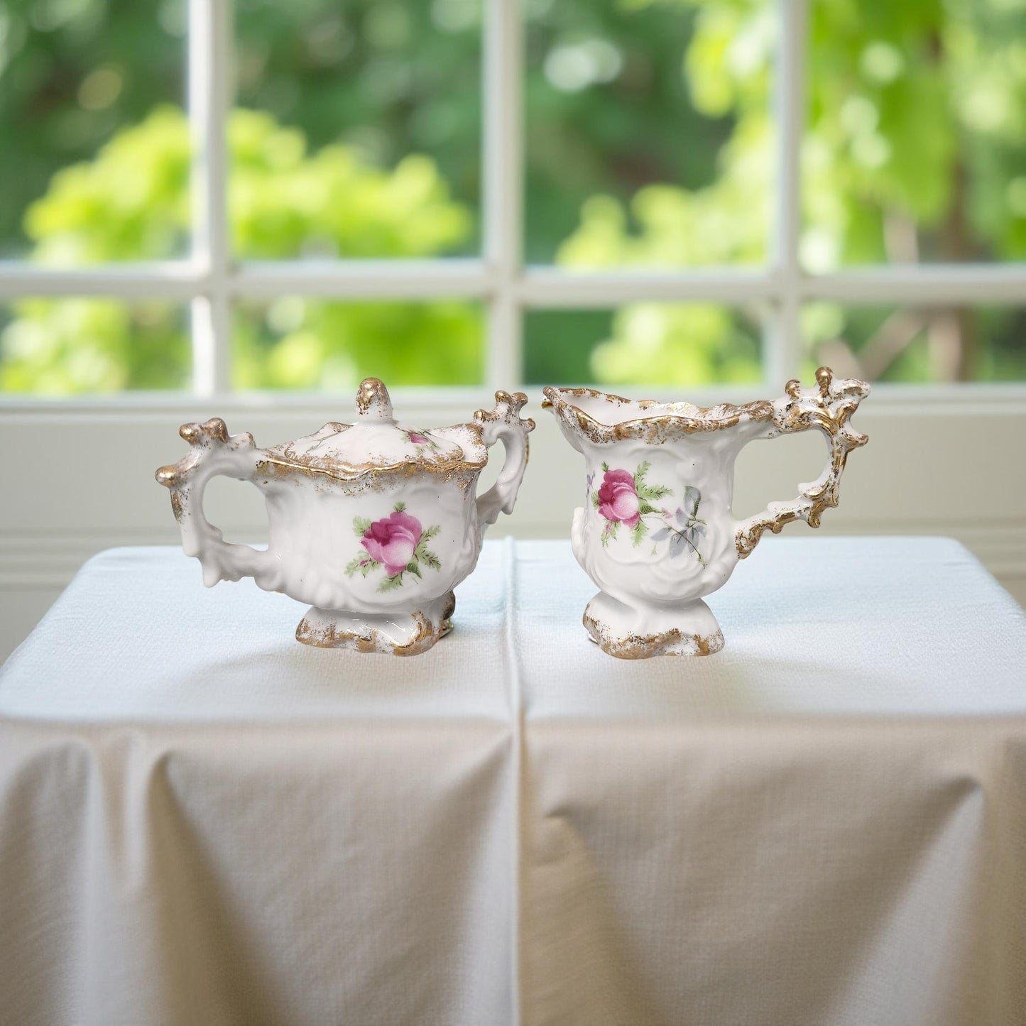 Vintage Lefton Porcelain Decor - Victorian Home Decor