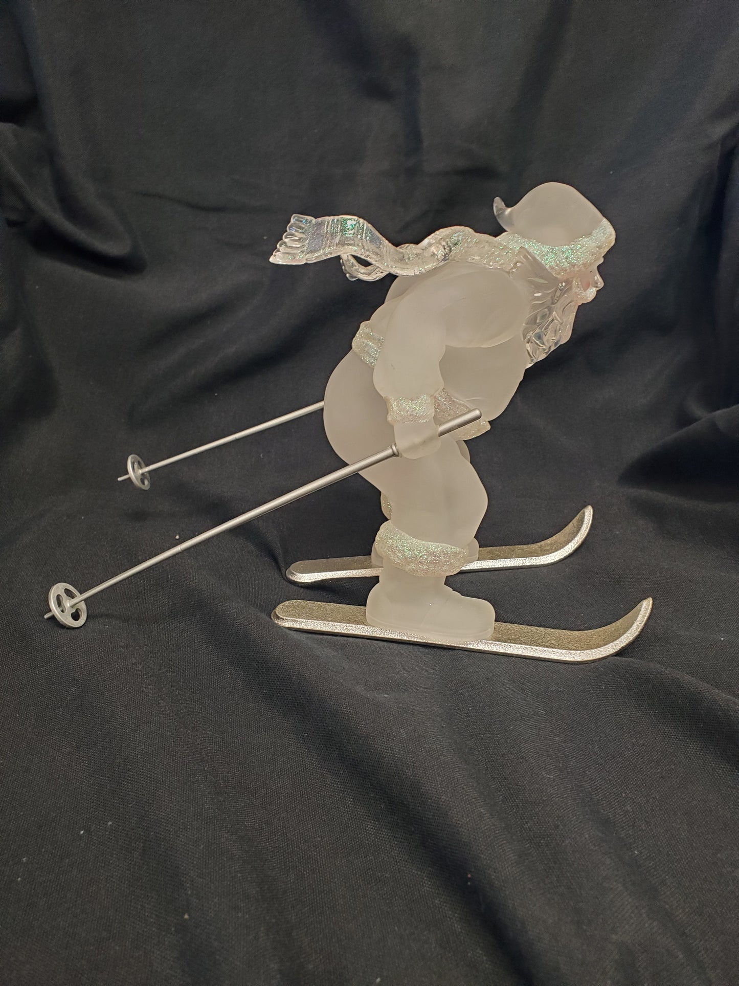 Leonardo Collection Blown Frosted Sking Santa
