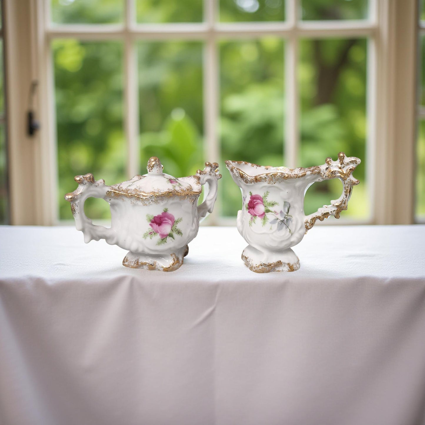 Vintage Lefton Porcelain Decor - Victorian Home Decor