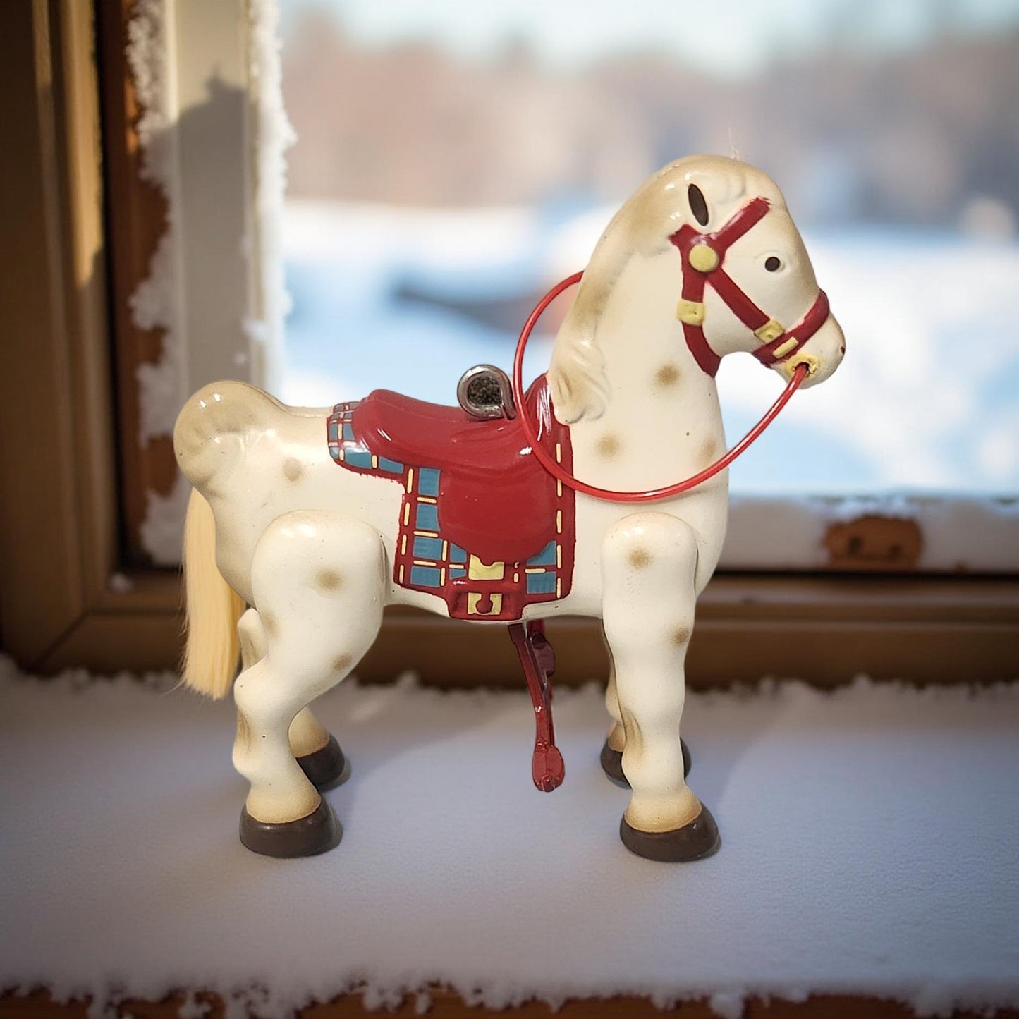 Rare 1939 Mobi Horse Hallmark Ornament - Holiday Tree Decoration