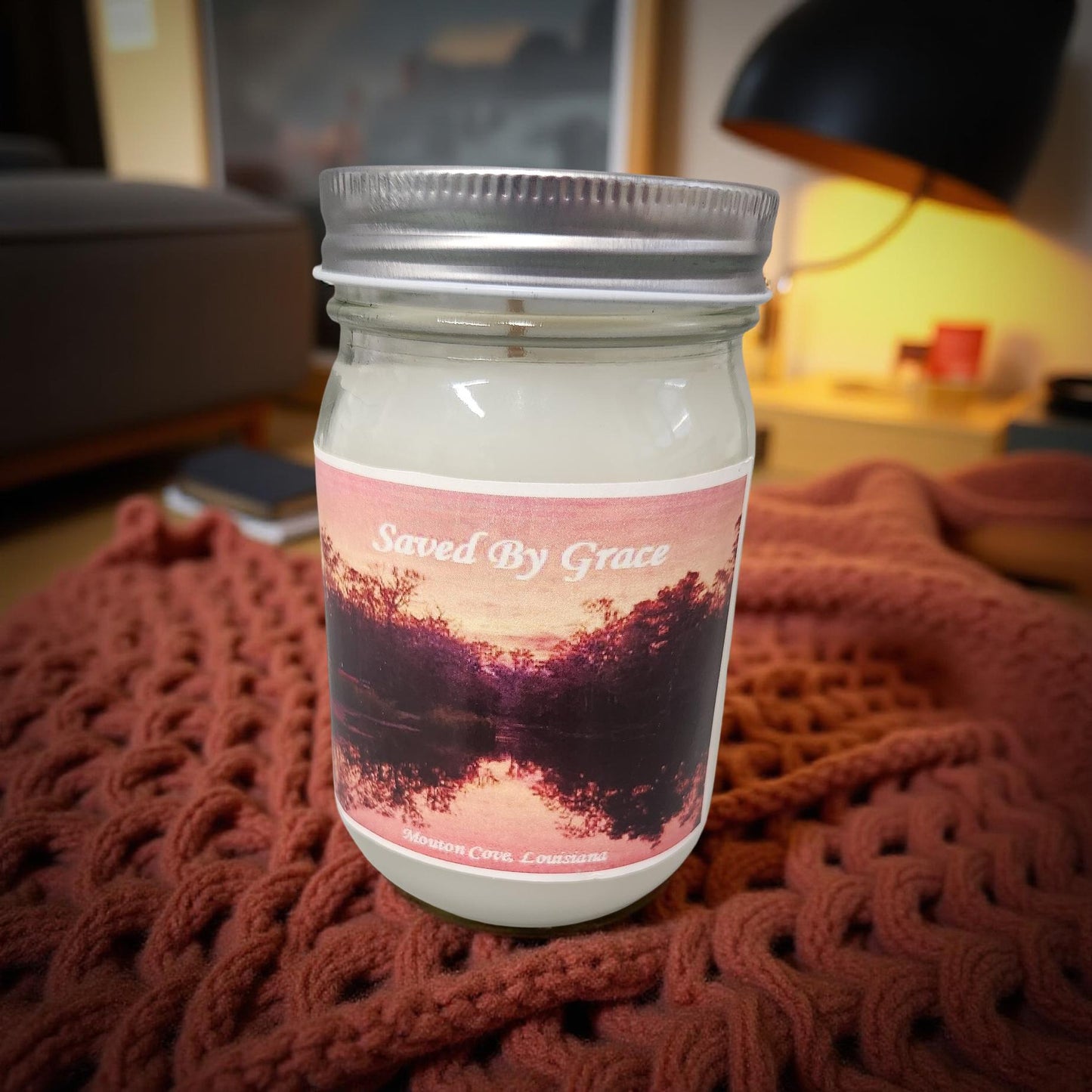 Mason Jar Luxury Wax Candles - Louisiana Scenery