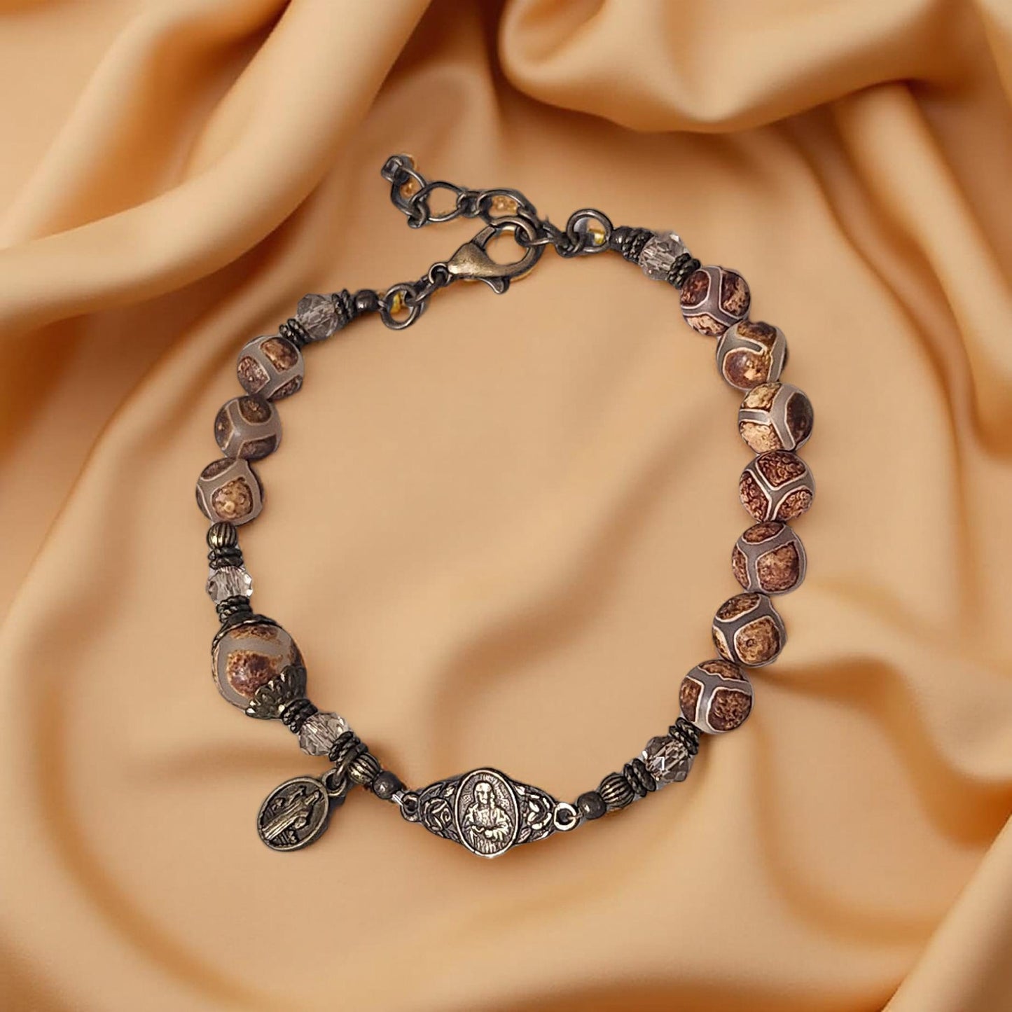 Boho Tibetan Style Bracelet - Handcrafted Religious Jewelry