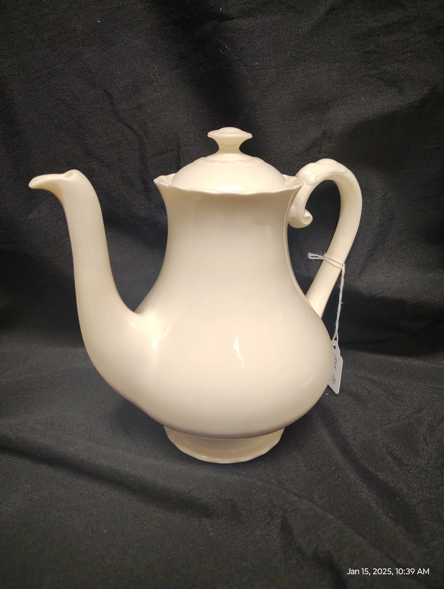 Vintage Silver or Ceramic Tea Pot