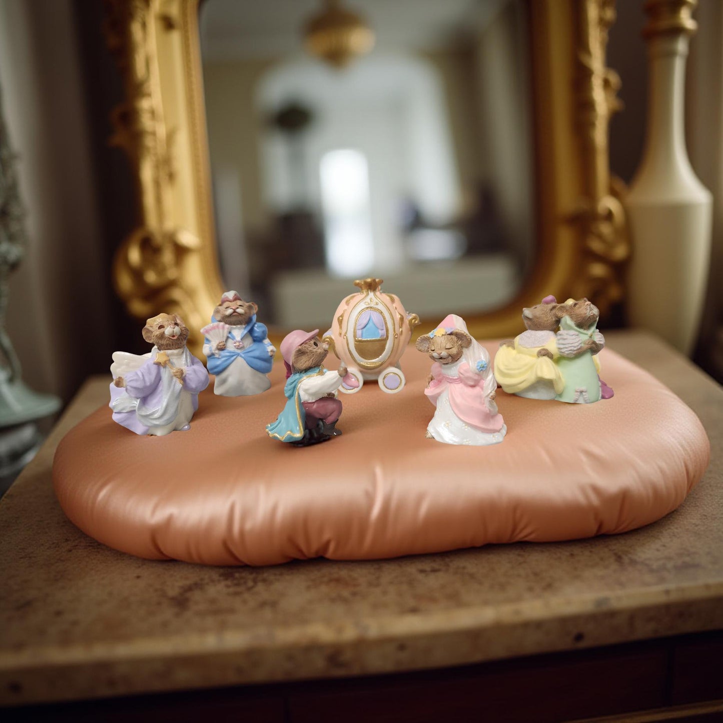 5-Piece Cinderella Figurines 1995 - Hallmark Keepsake Collector's Club Set