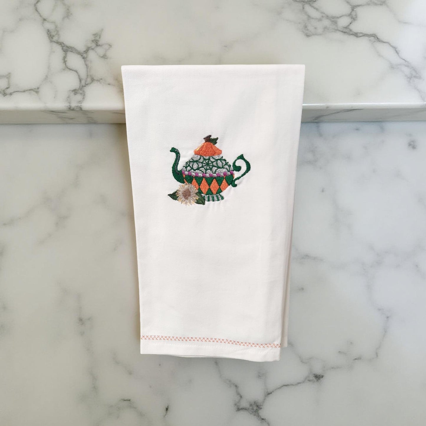 Hand-Crafted Embroidered Halloween Hand Towels