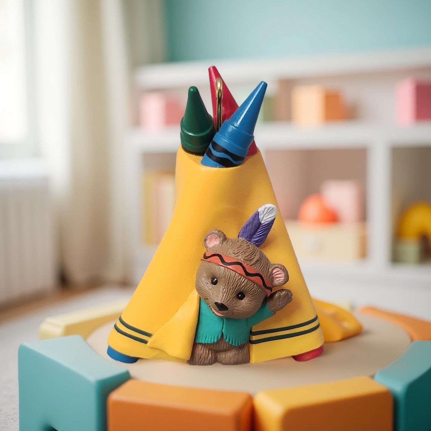 Bright Sunny Tepee Ornament - Crayola Bright Hallmark Collection