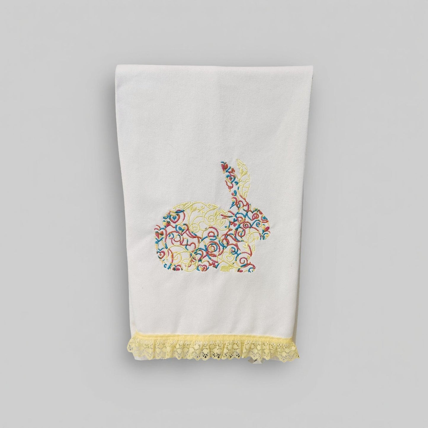 Hand-Crafted Embroidered Decorative Easter Hand Towels