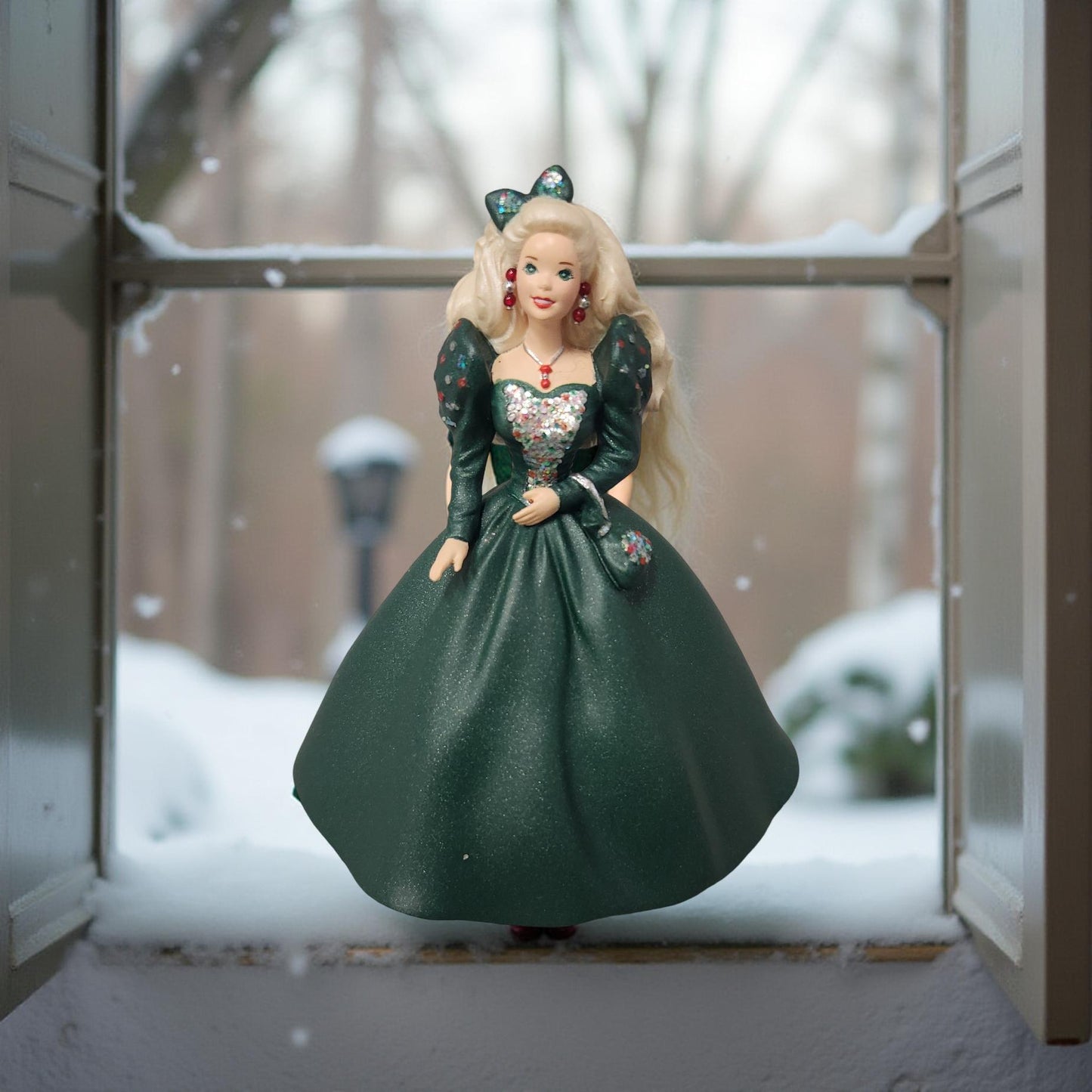 1999 Collectible Barbie Holiday Ornaments - Retro Vintage Hallmark Collection