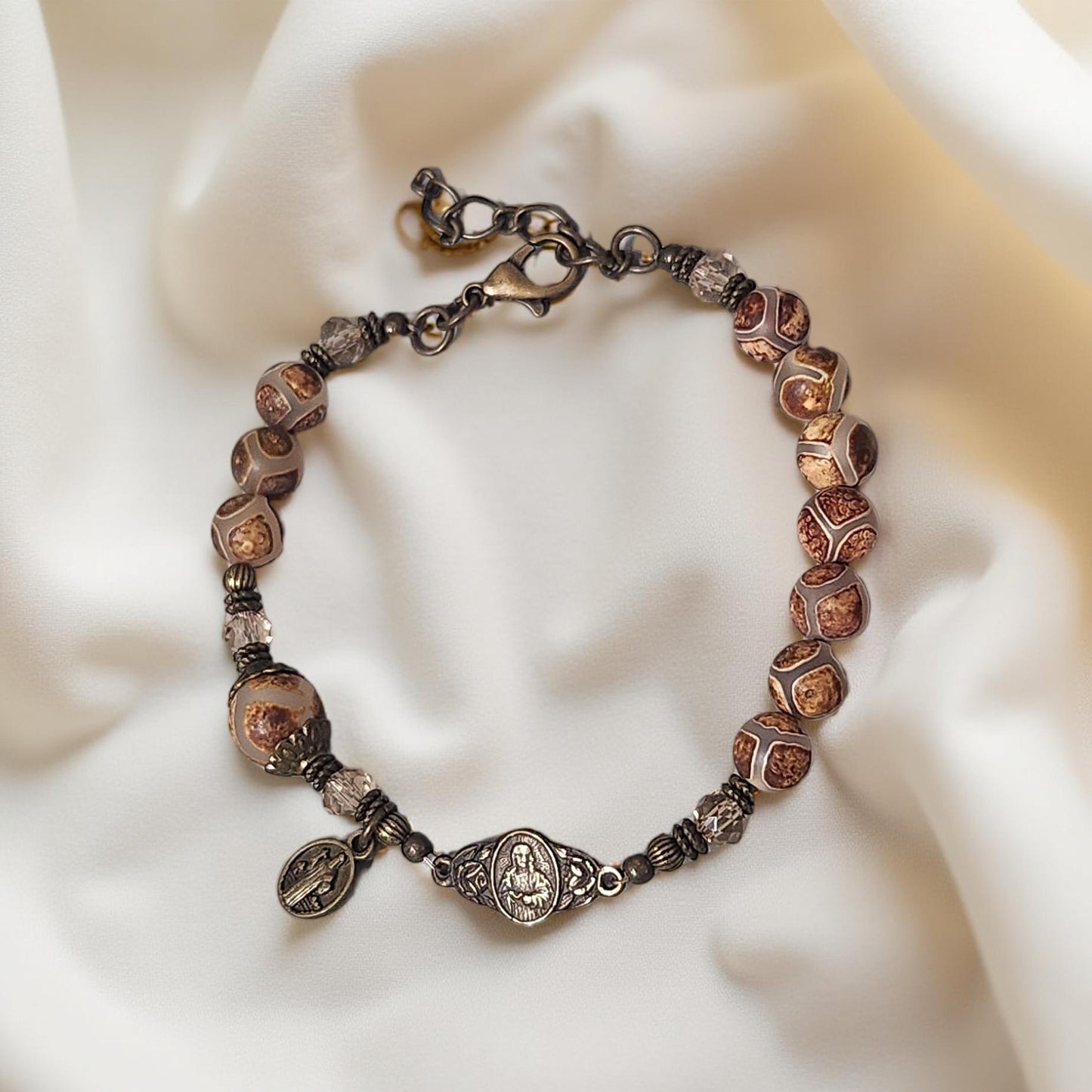 Boho Tibetan Style Bracelet - Handcrafted Religious Jewelry