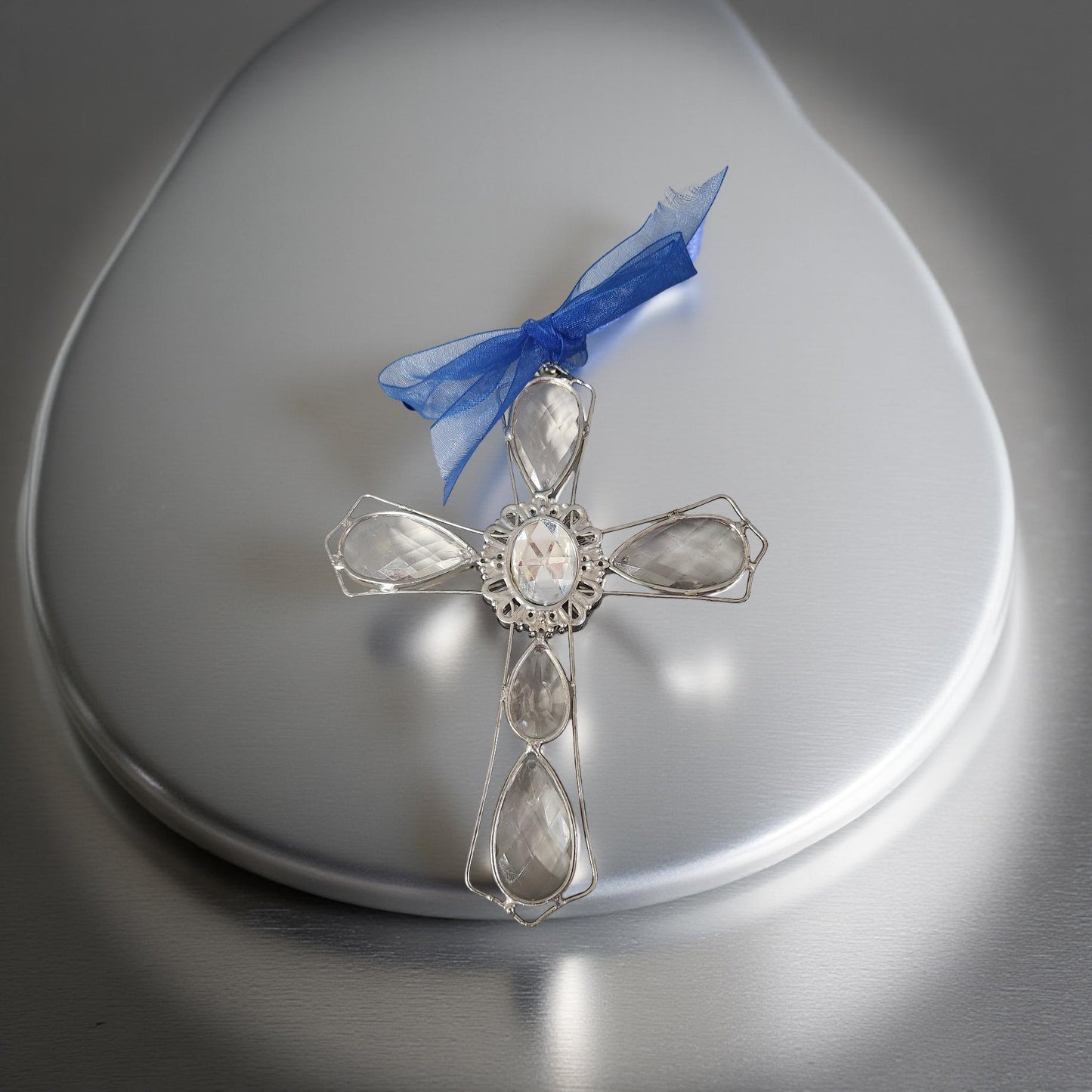 Ornate Silver Wall Hanging Crosses