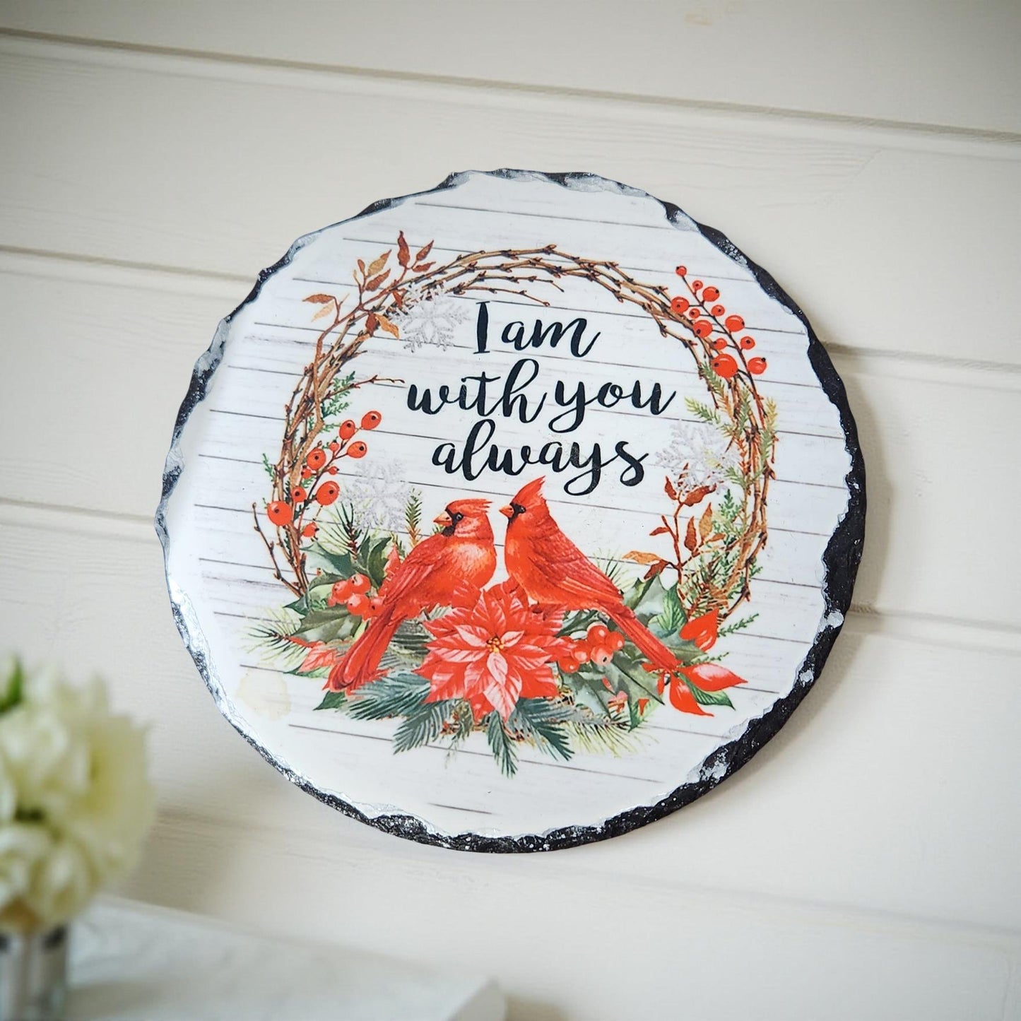 "I Am Always with You" Decorative Slate - Beautiful Memorial Sign