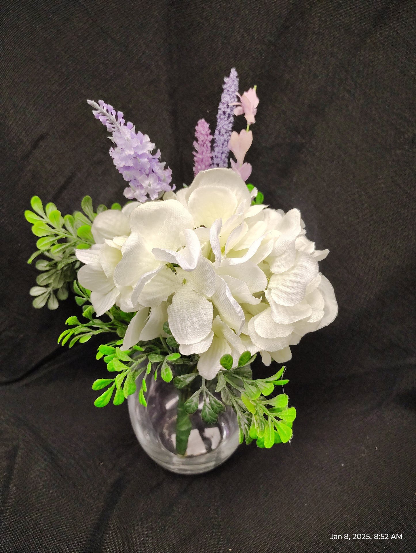 White Hydrangeas with Lilac