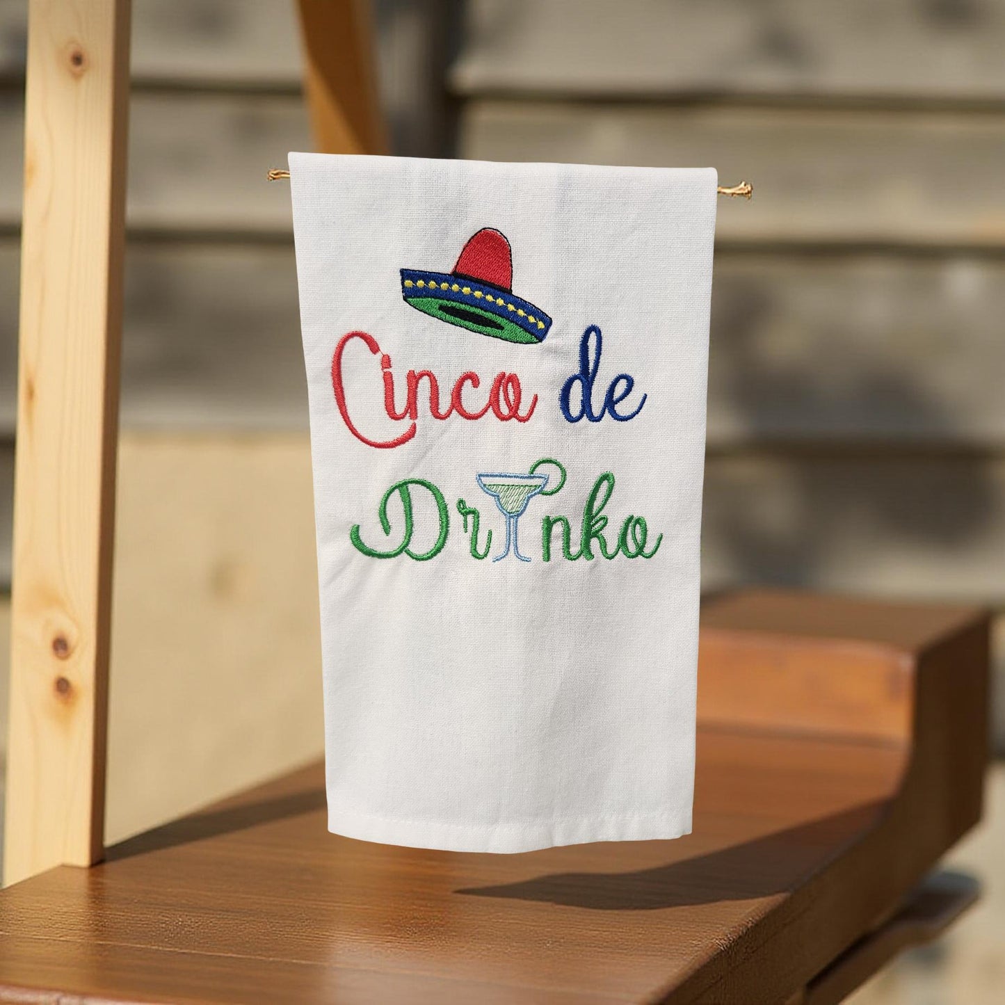 Hand-Crafted Embroidered Hand Towels – Camping, Coffee, Music & More