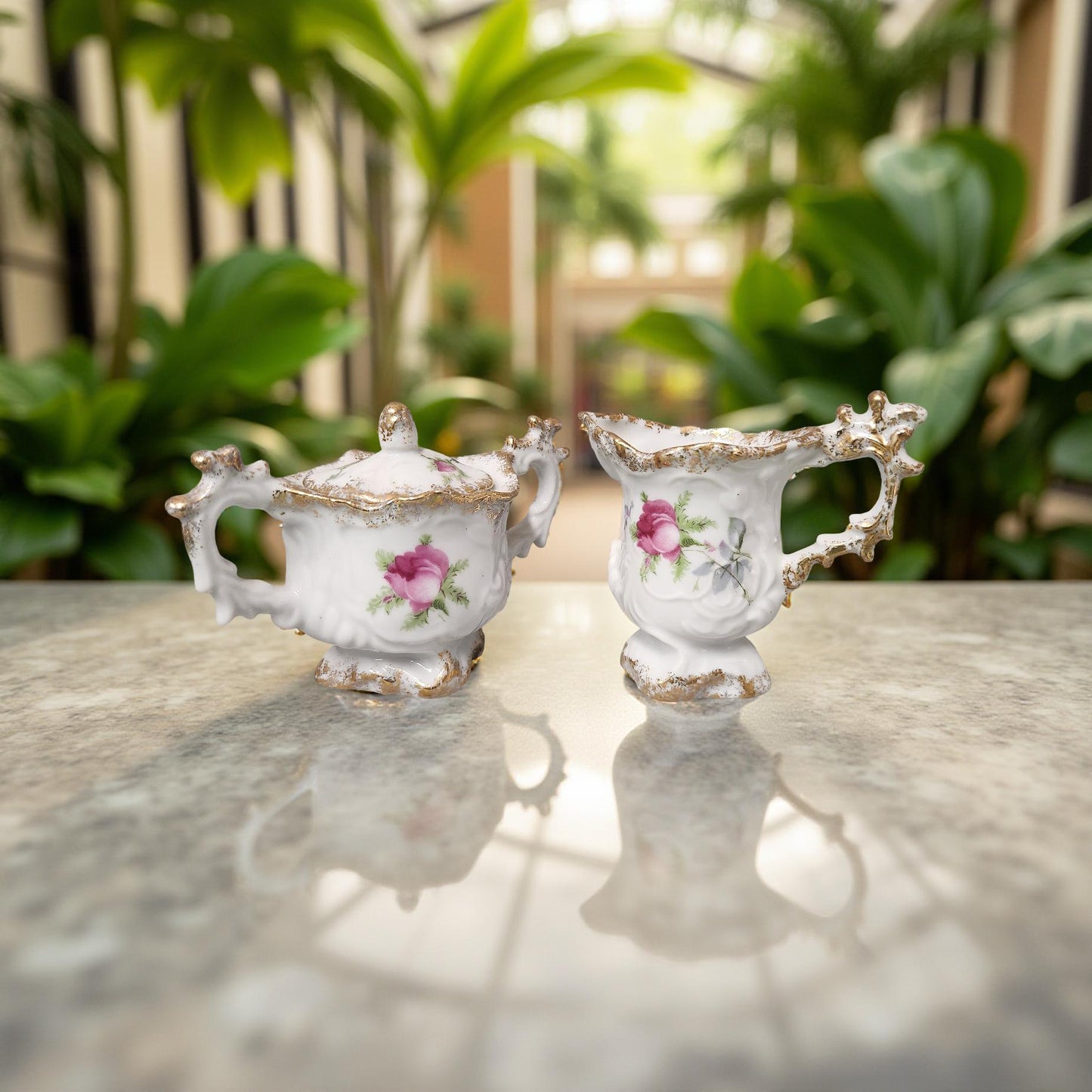 Vintage Lefton Porcelain Decor - Victorian Home Decor
