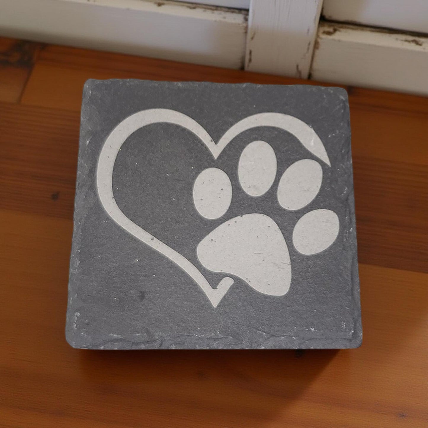 Rustic Slate Coasters for Dog Owners