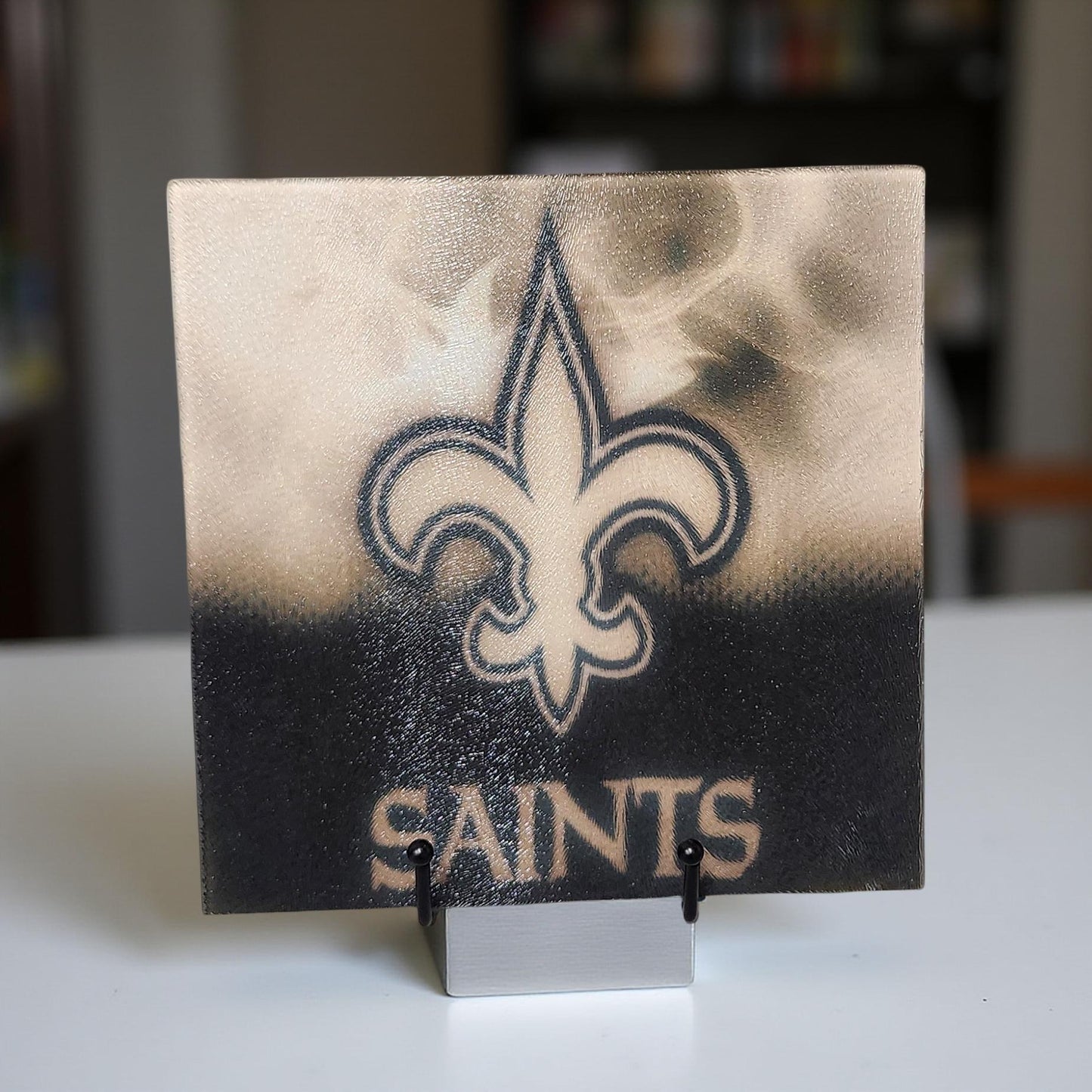 8″ Square Decorative Glass Cutting Board – Fun Images & Quotes