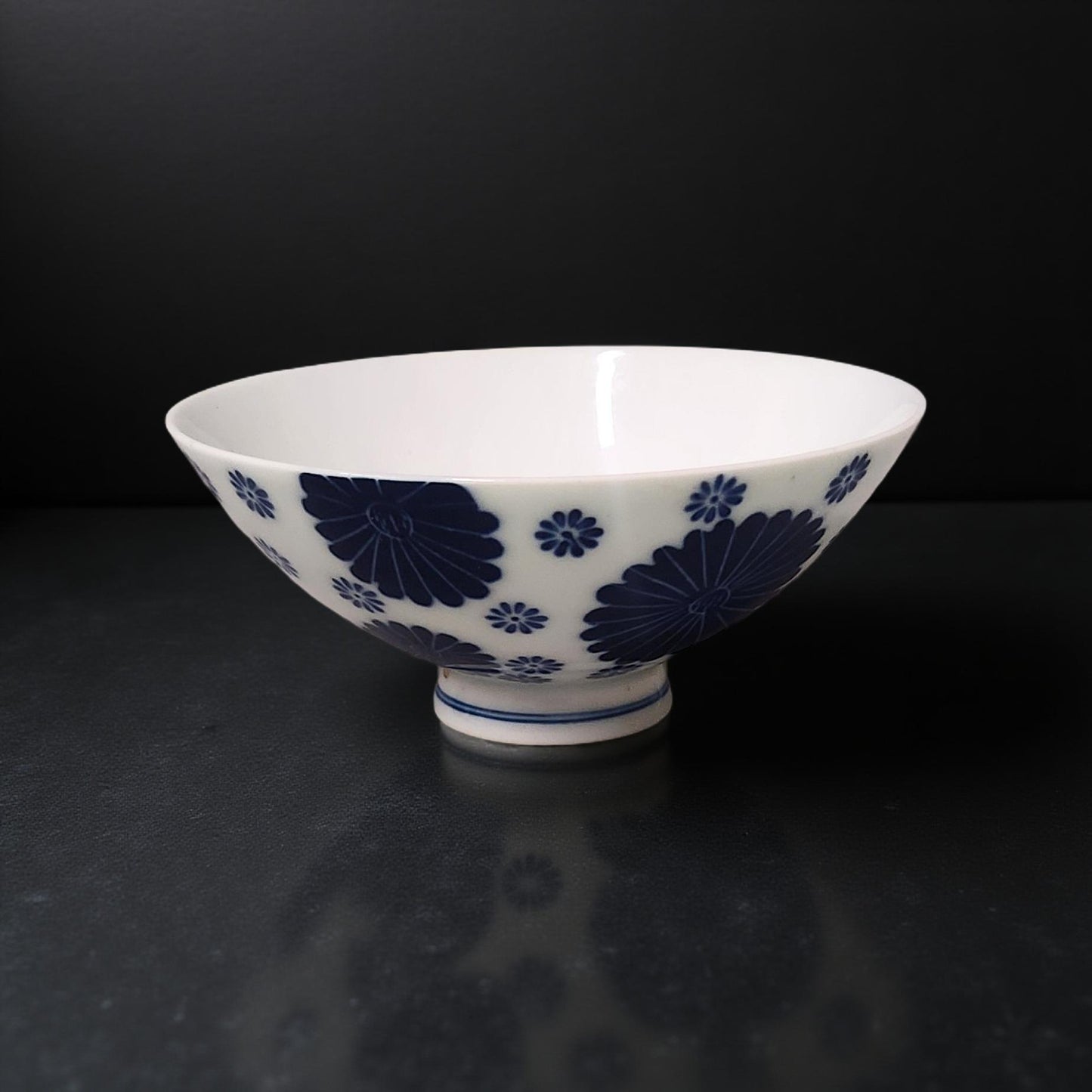 Arita Ware Mizuho Porcelain Blue Bowl