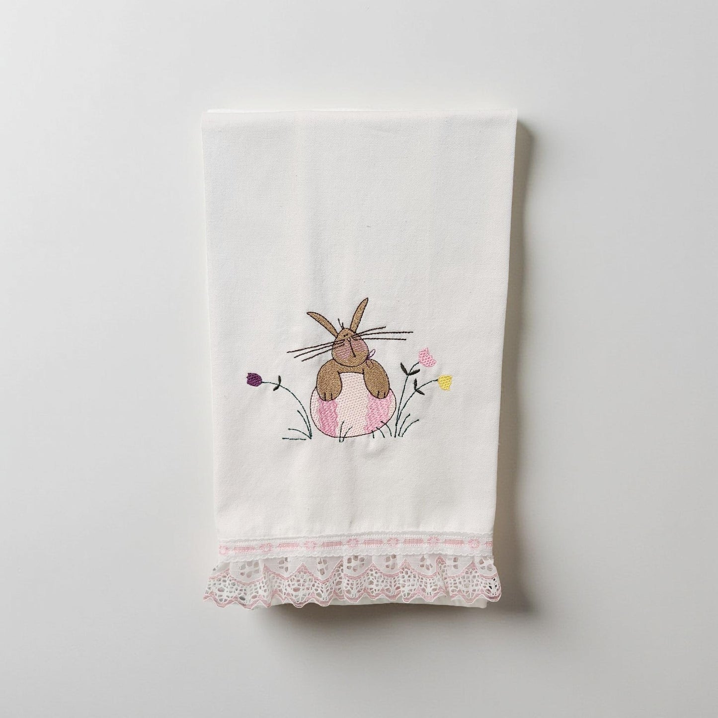 Hand-Crafted Embroidered Decorative Easter Hand Towels