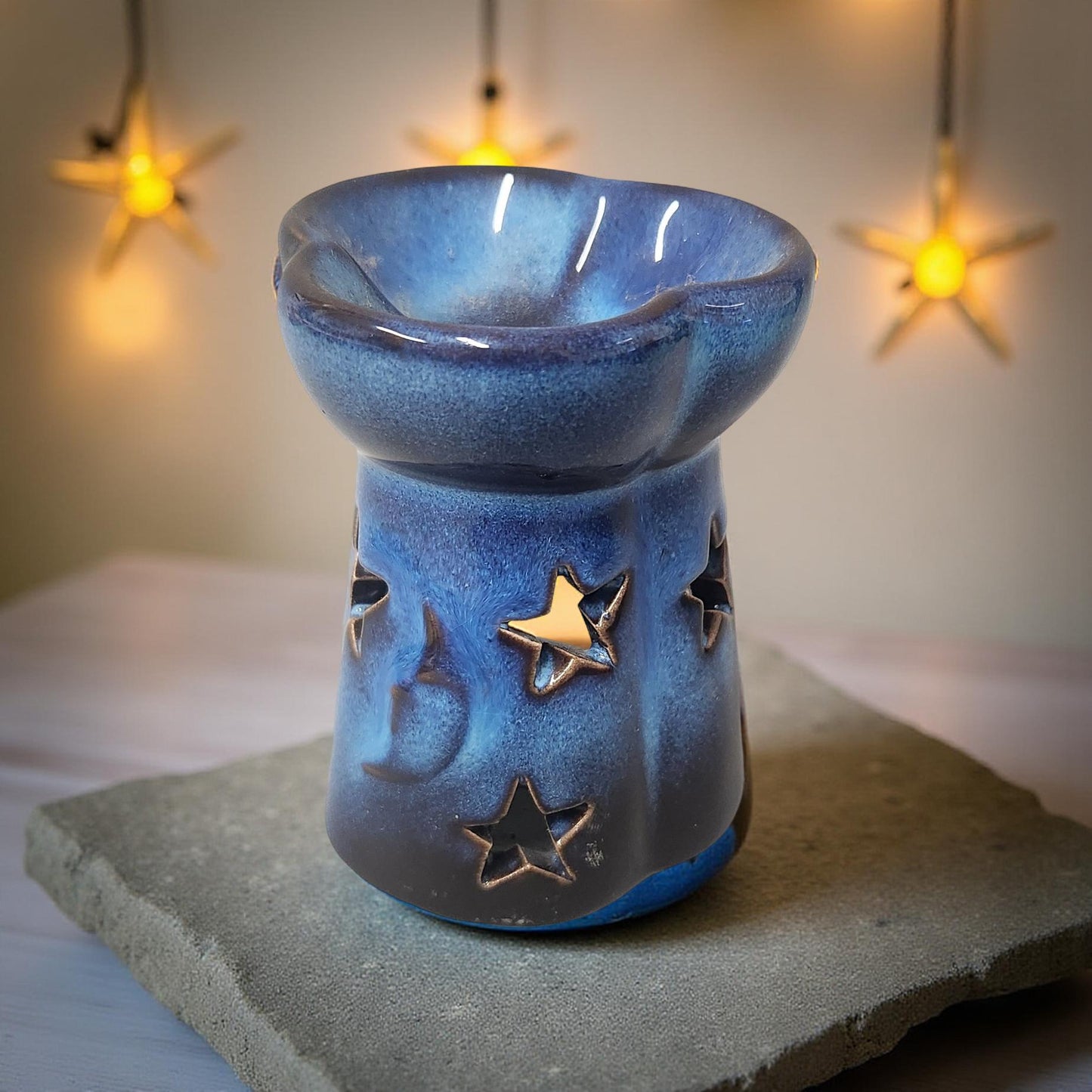 Blue Moon and Stars Wax Melt Holder