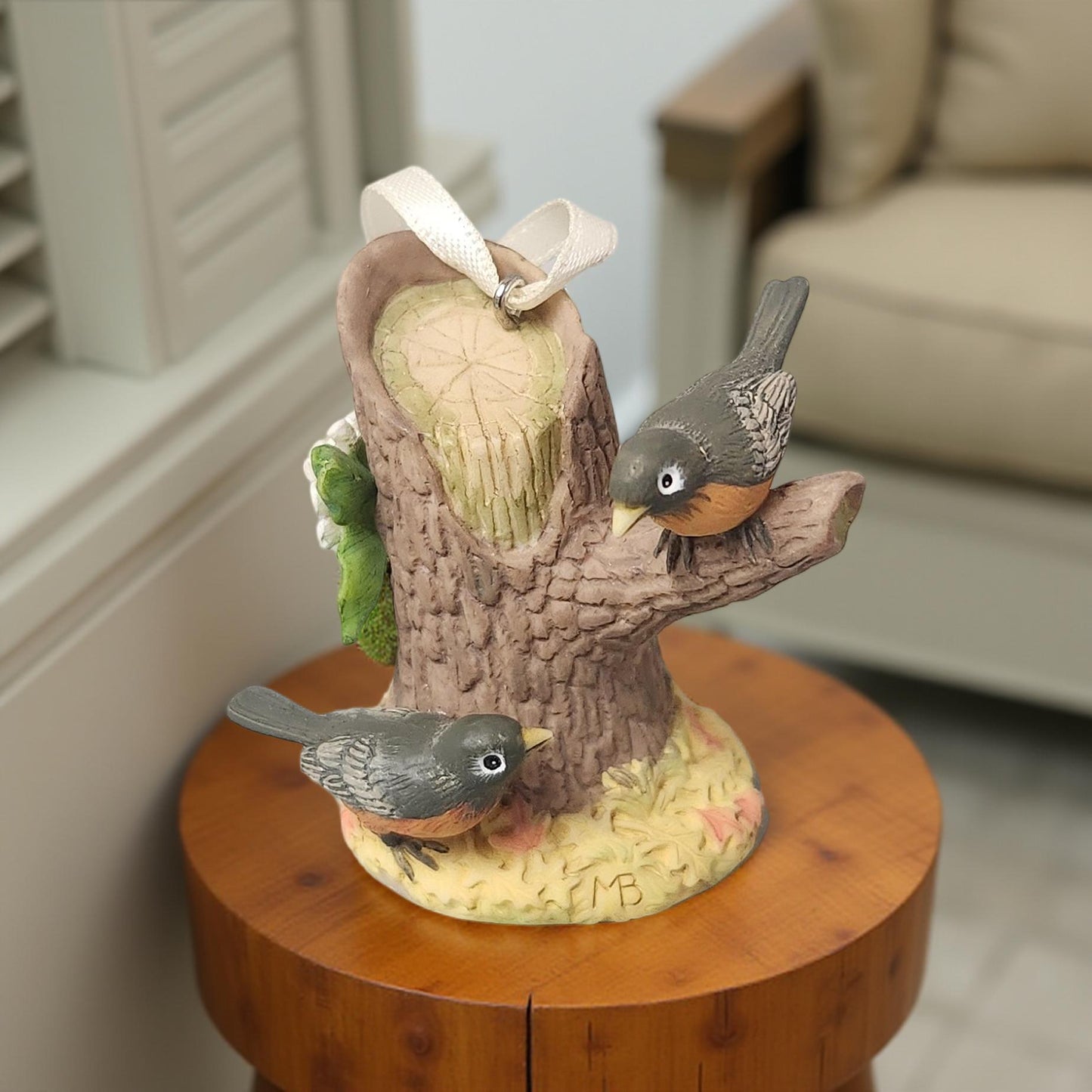 2004 Relaxing Robins Ornament - Vintage Marjolein Bastin's Easter Hallmark Collection
