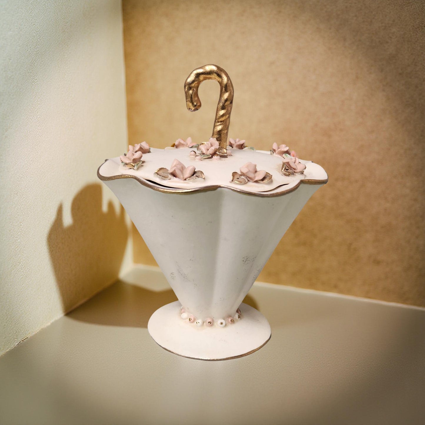 Vintage Umbrella Trinket Box