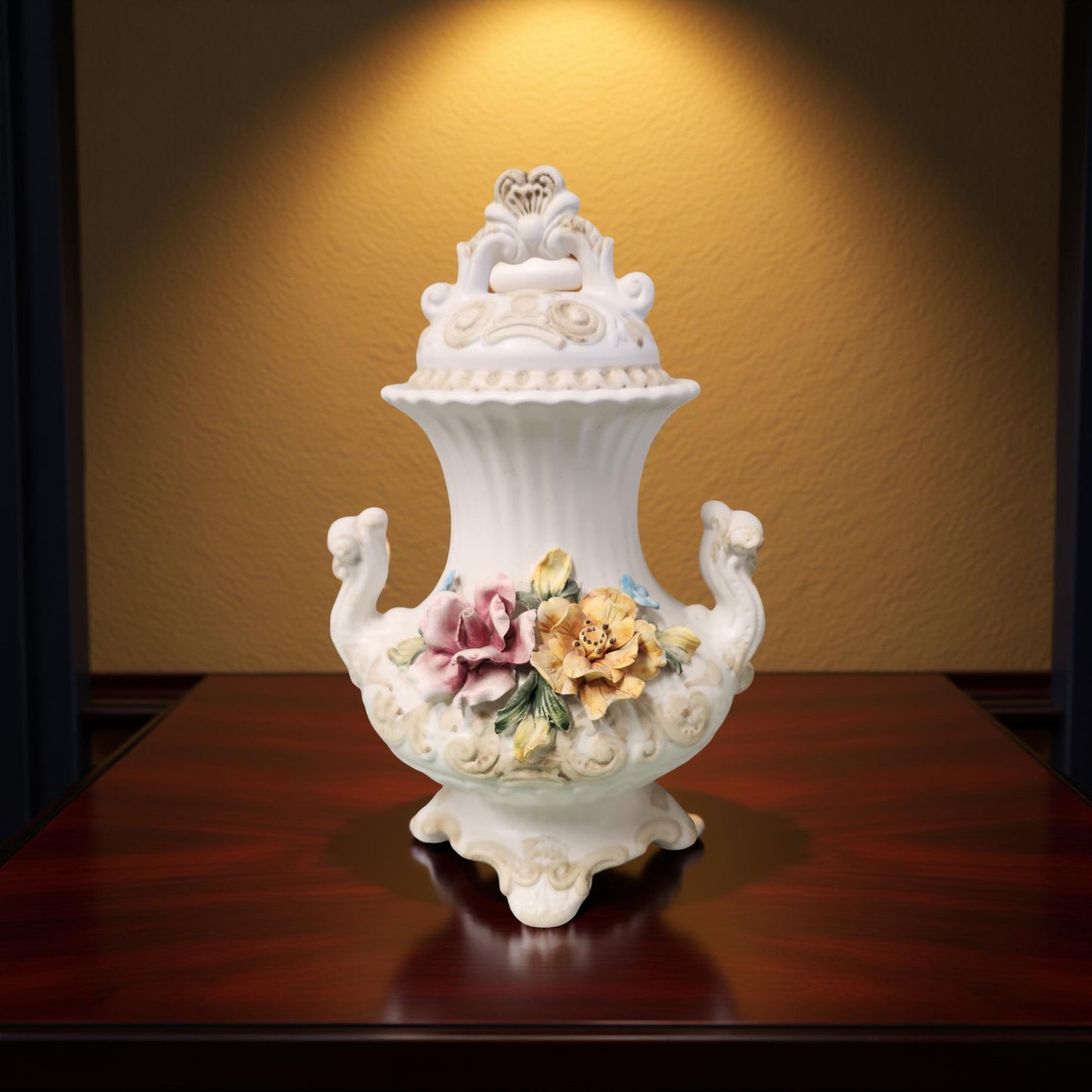 Capo Di Monte Porcelain Vases