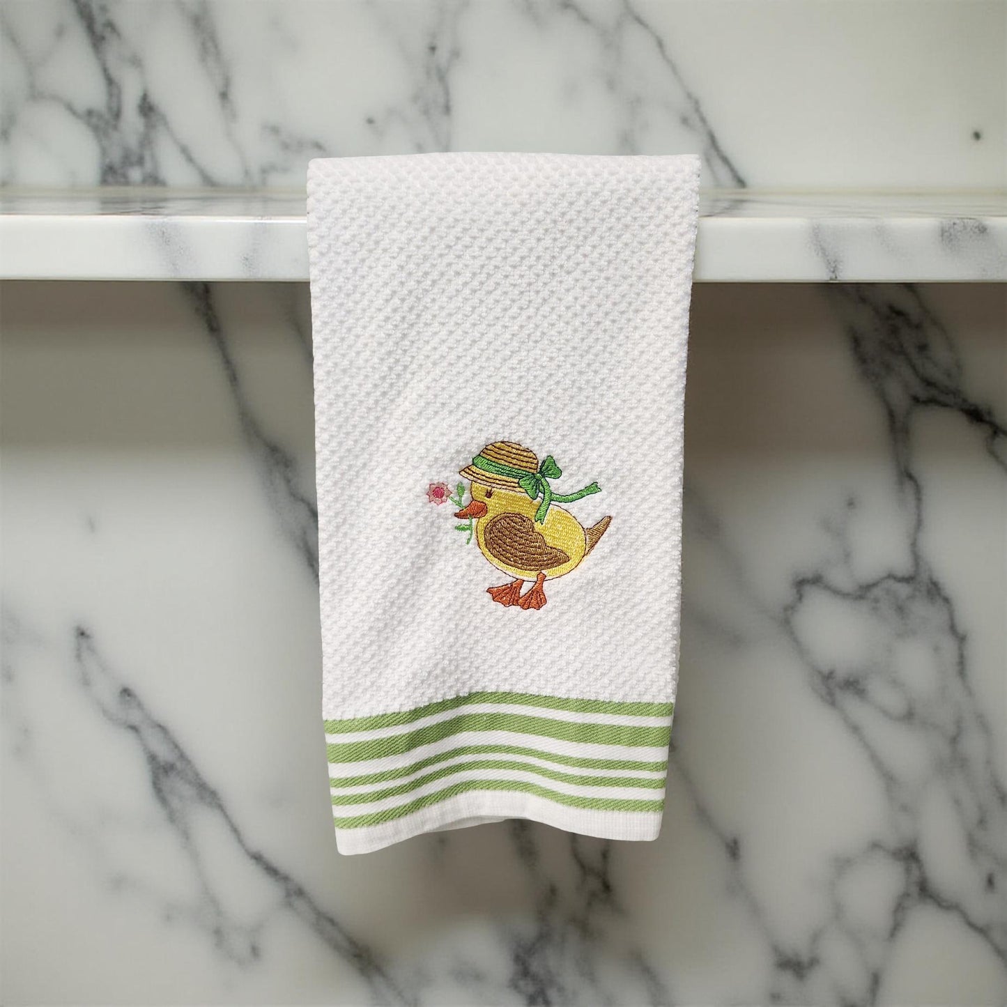 Hand-Crafted Embroidered Easter Hand Towels