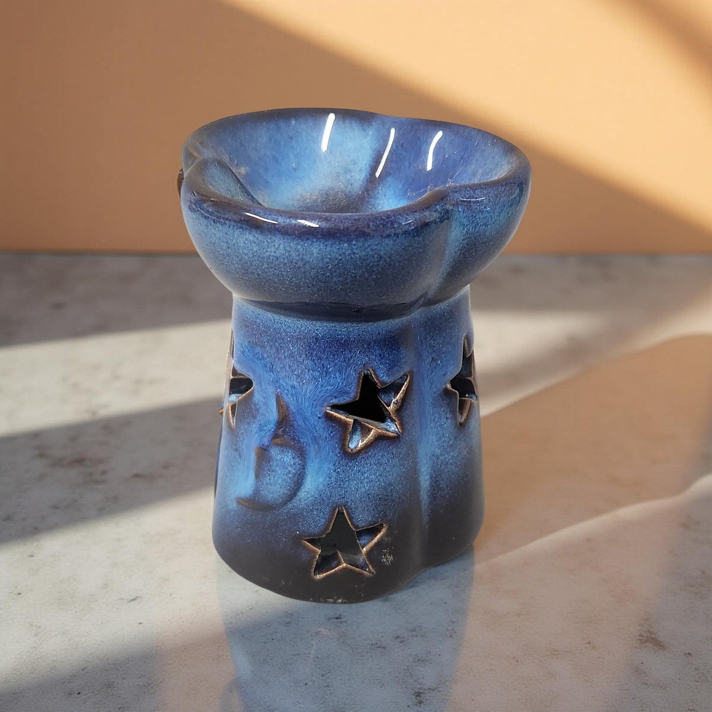Blue Moon and Stars Wax Melt Holder