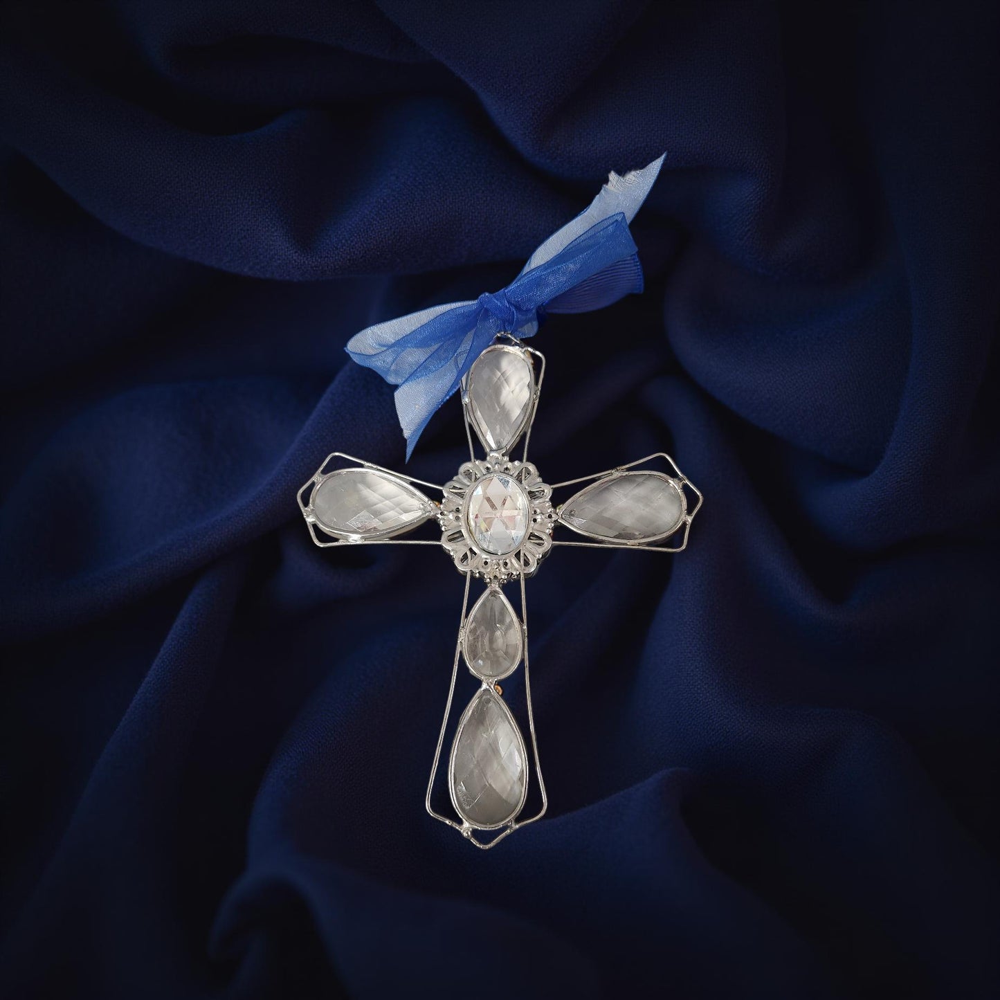 Ornate Silver Wall Hanging Crosses