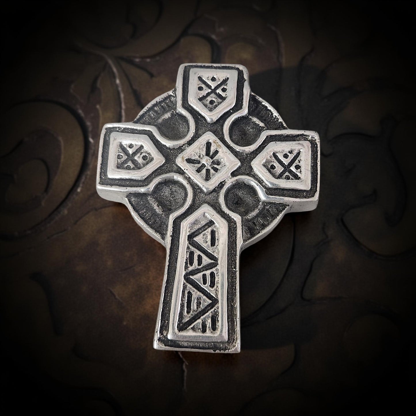 Ornate Silver Wall Hanging Crosses
