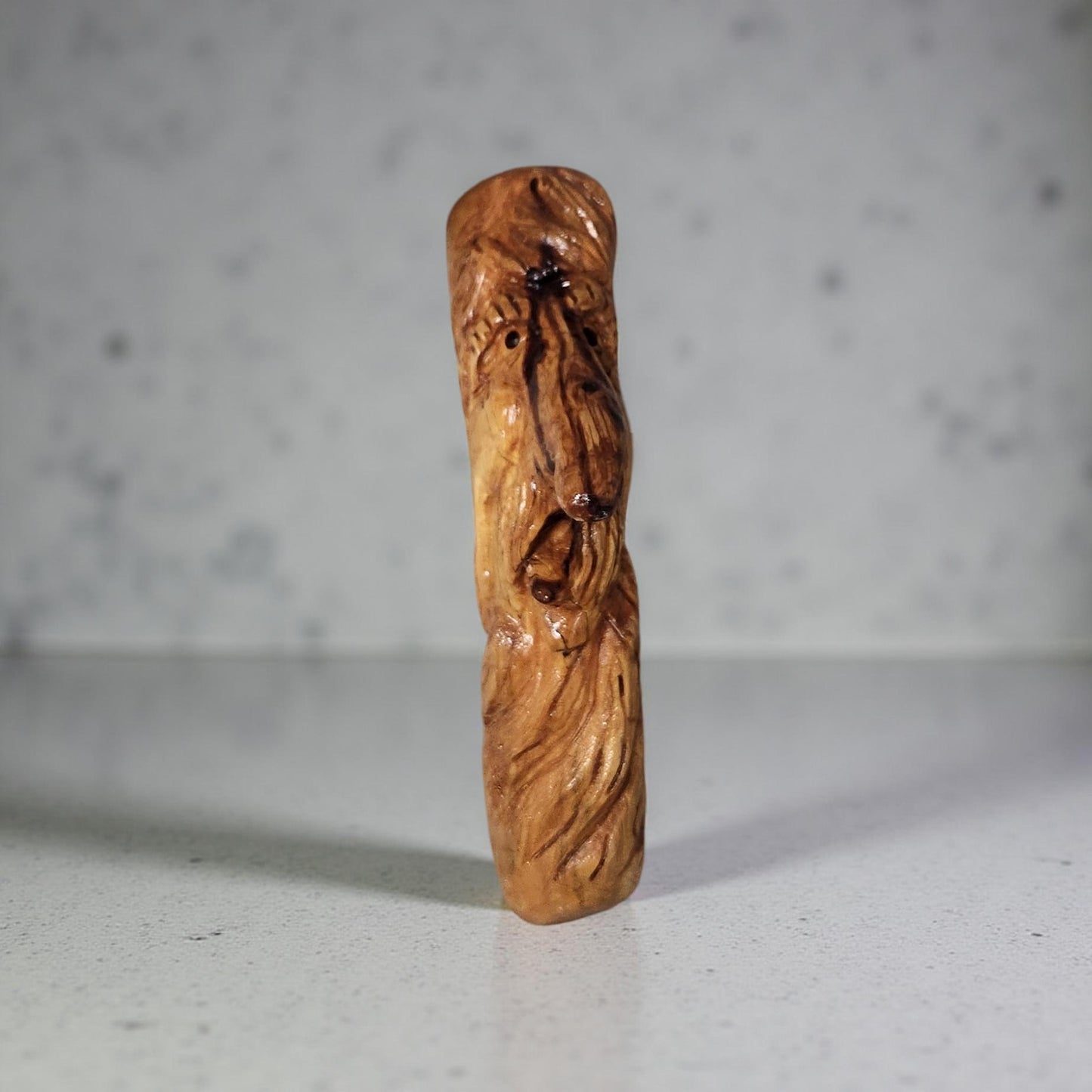 Rustic Hand Carved Wood Spirits Sculptures - One-of-a-Kind Carvings