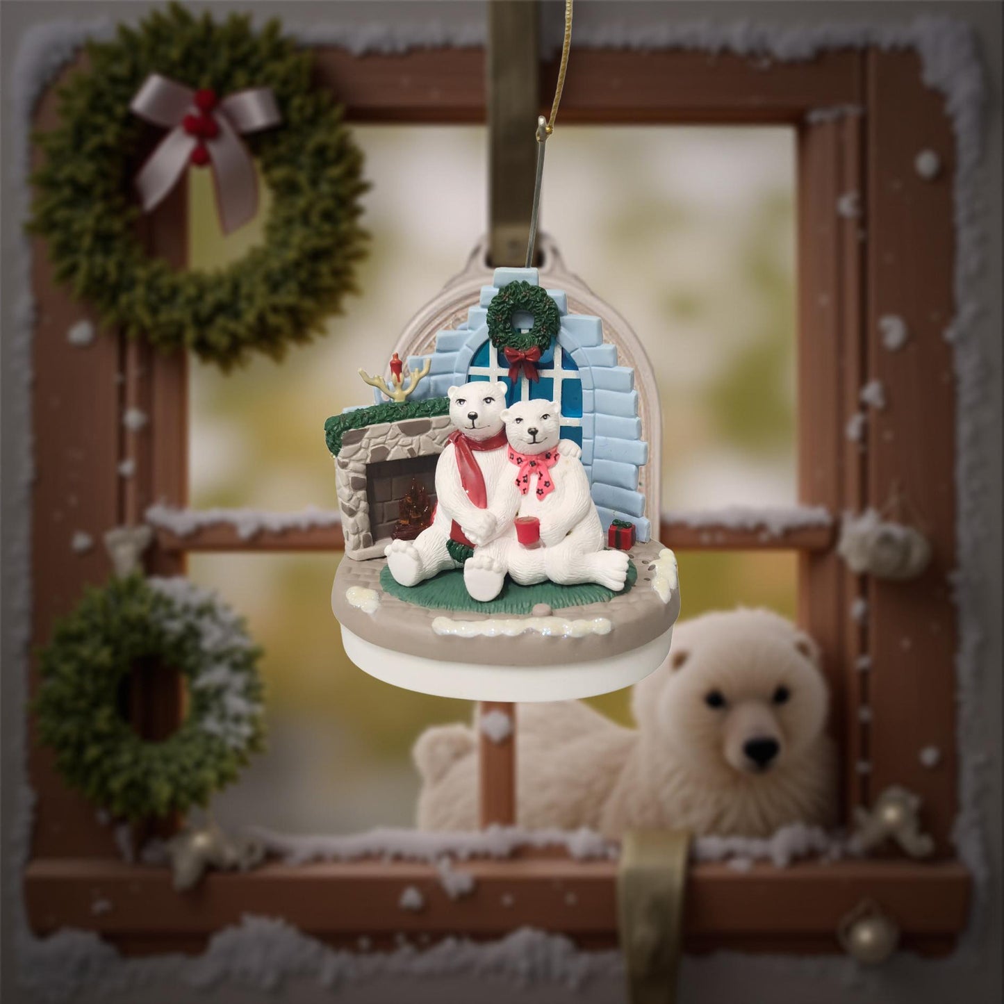 š» Coca-Cola Polar Bear Christmas Ornaments