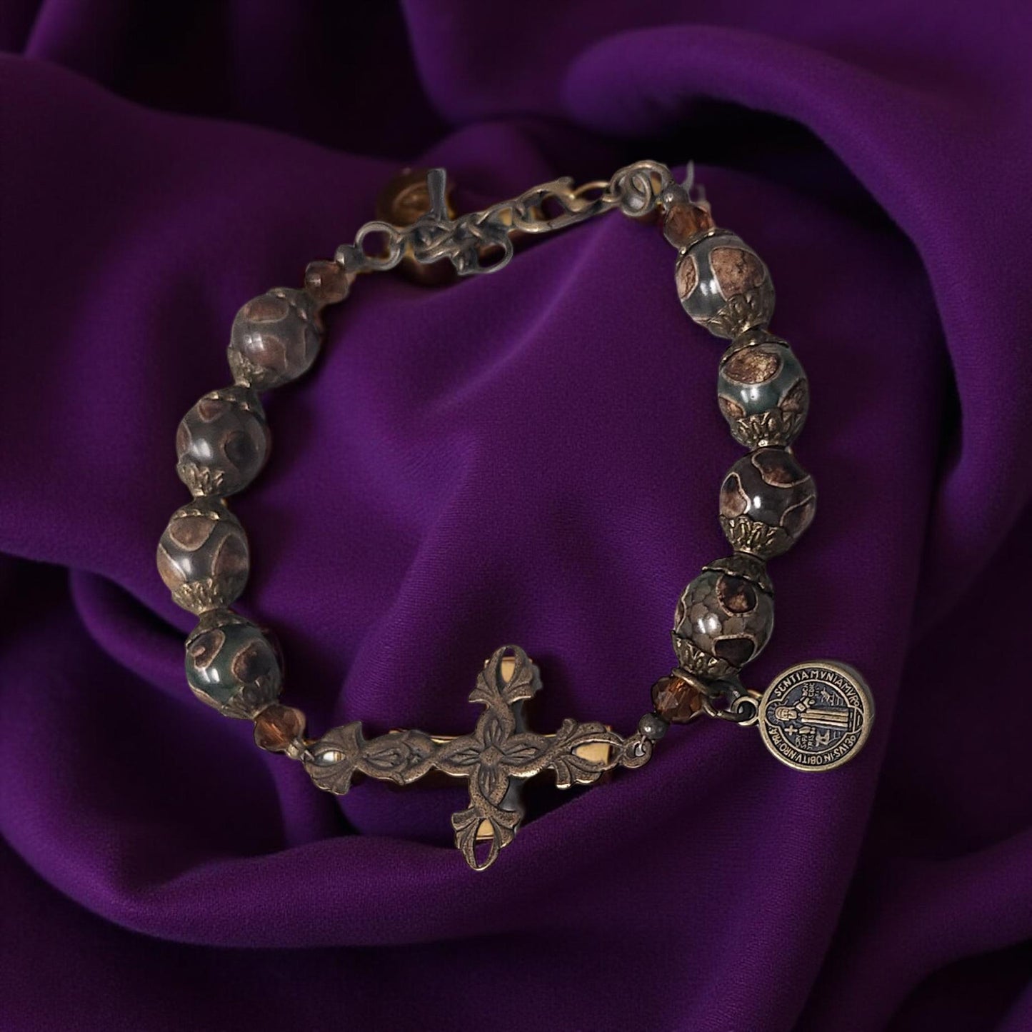 Boho Tibetan Style Bracelet - Handcrafted Religious Jewelry