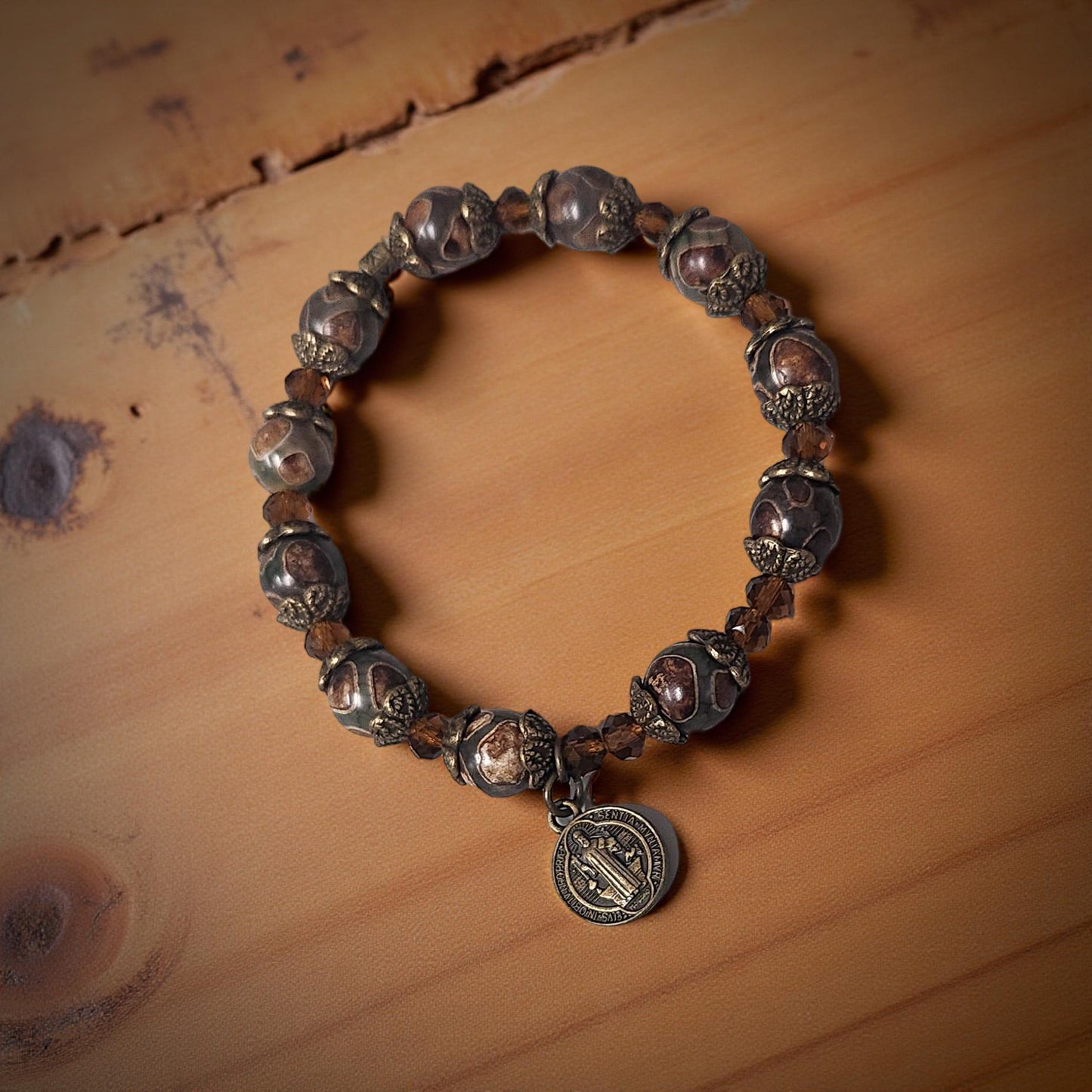 Boho Tibetan Style Bracelet - Handcrafted Religious Jewelry