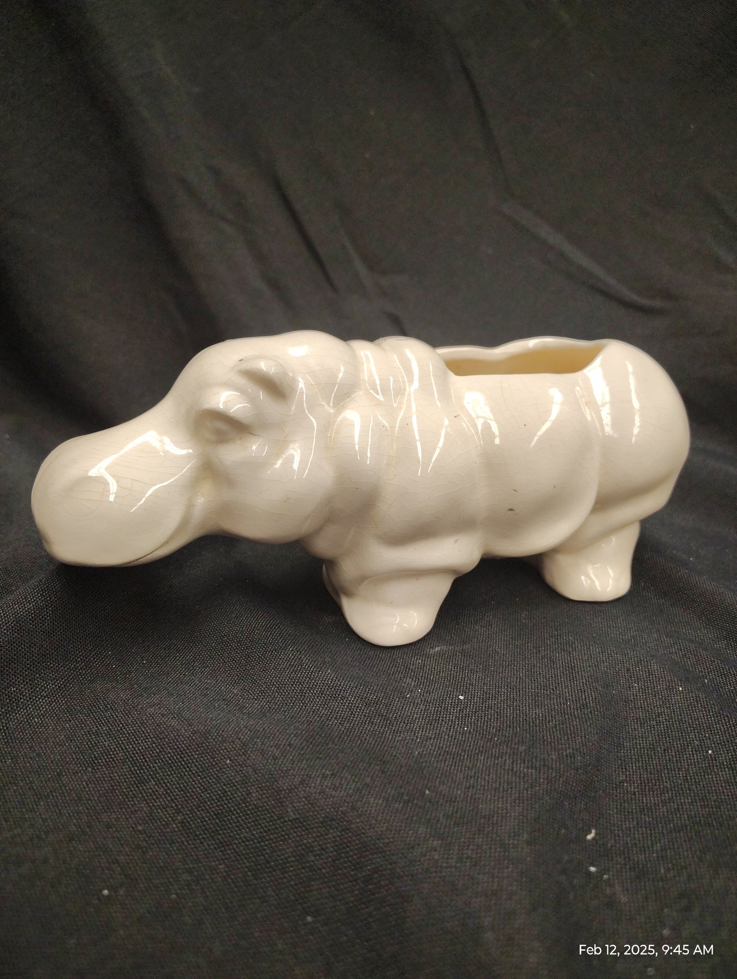 Vintage Hippo Planter
