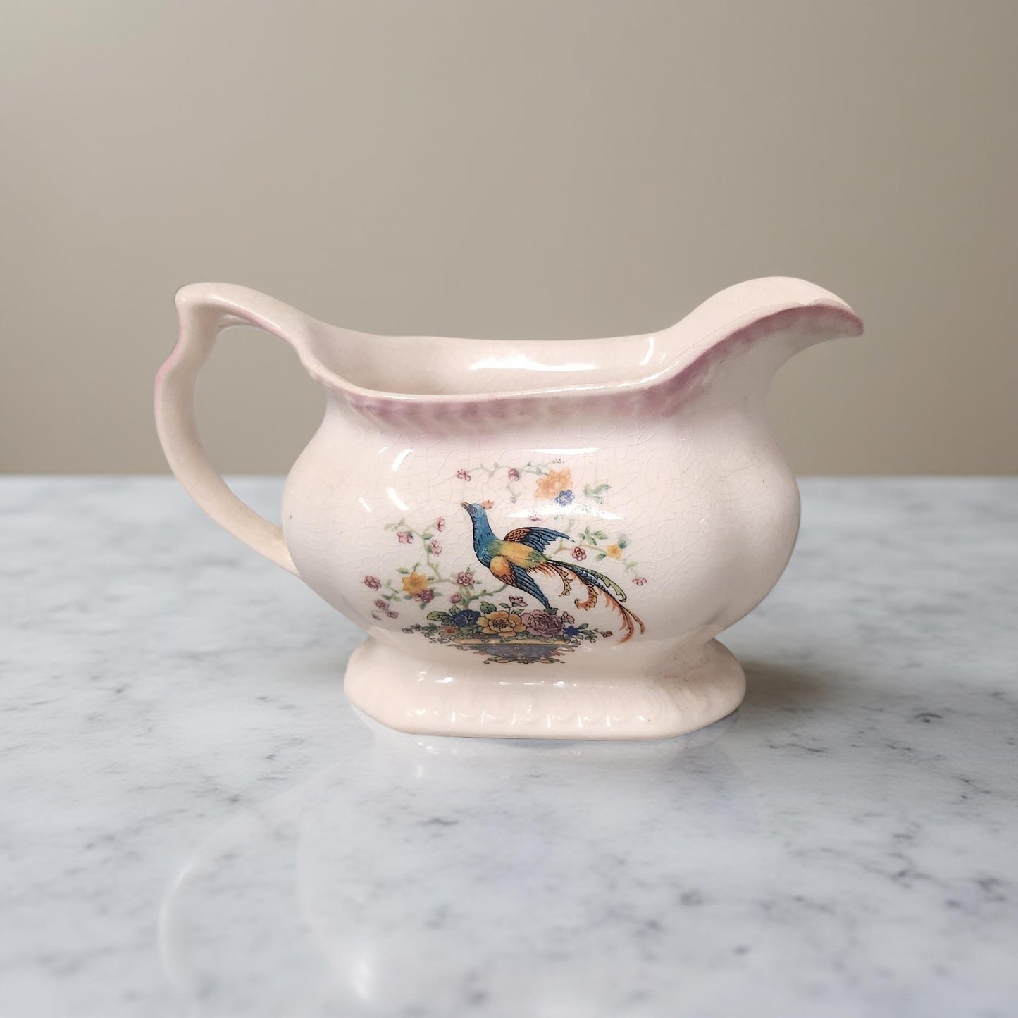 Vintage Salem Heirloom Birds of Paradise Carafe