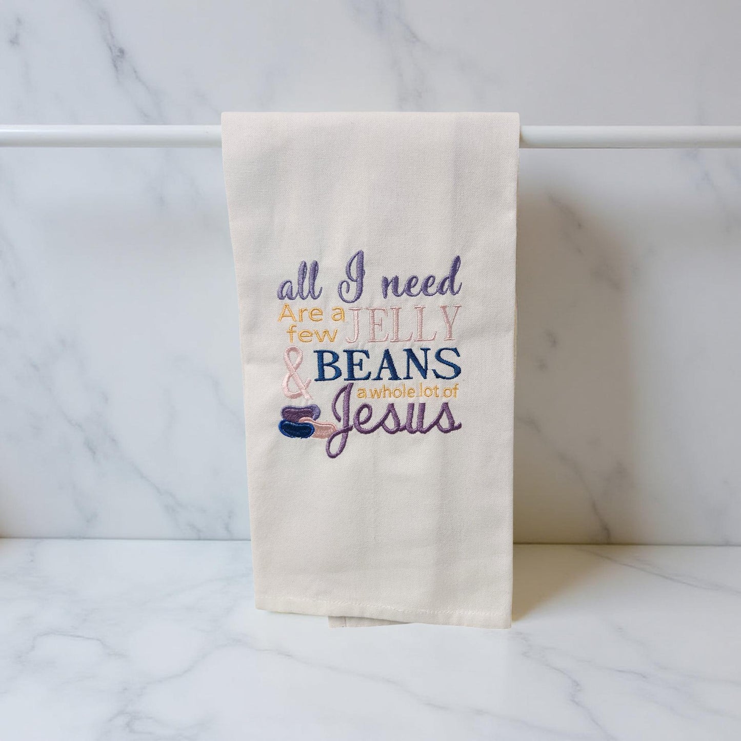 Hand-Crafted Embroidered Hand Towels – Camping, Coffee, Music & More