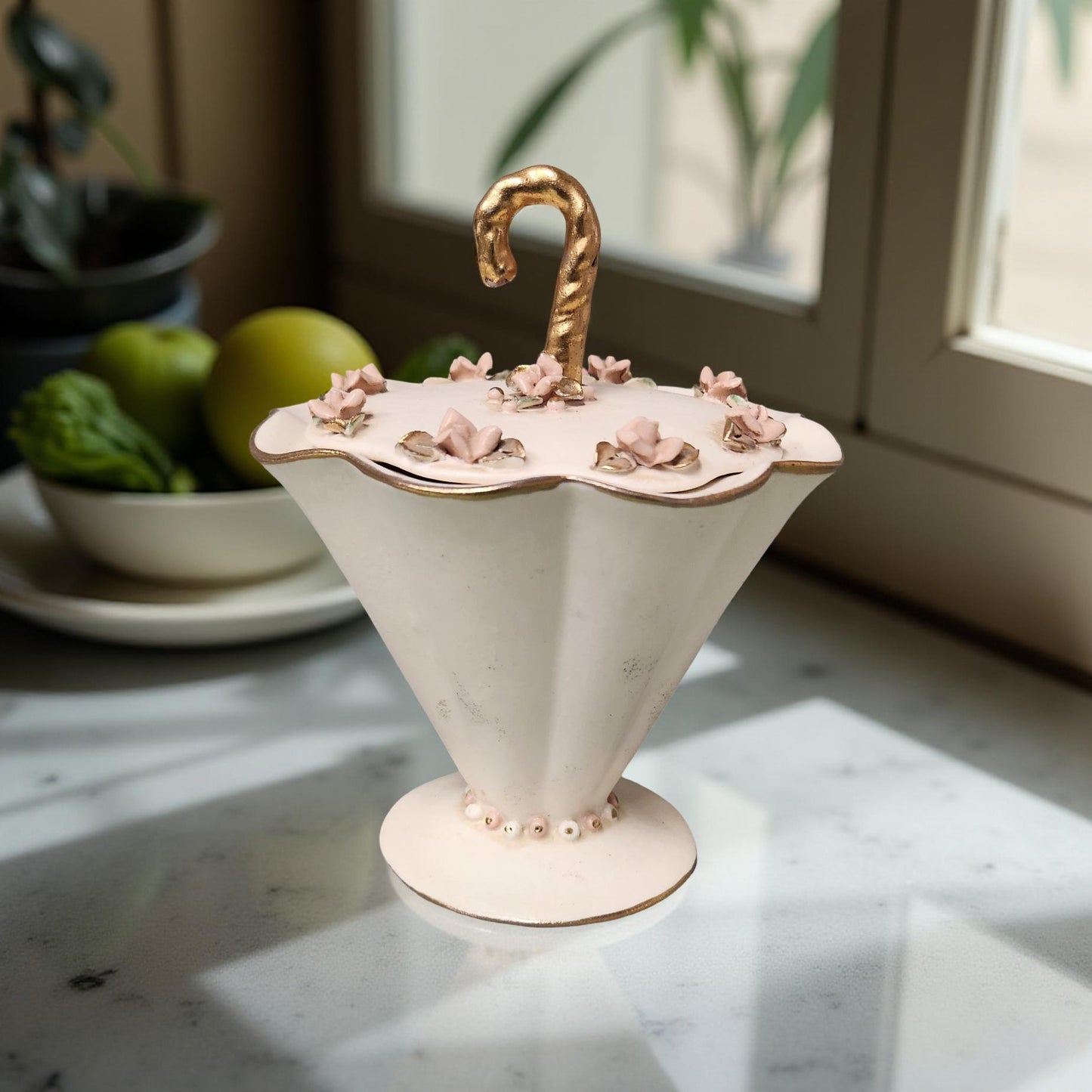 Vintage Umbrella Trinket Box