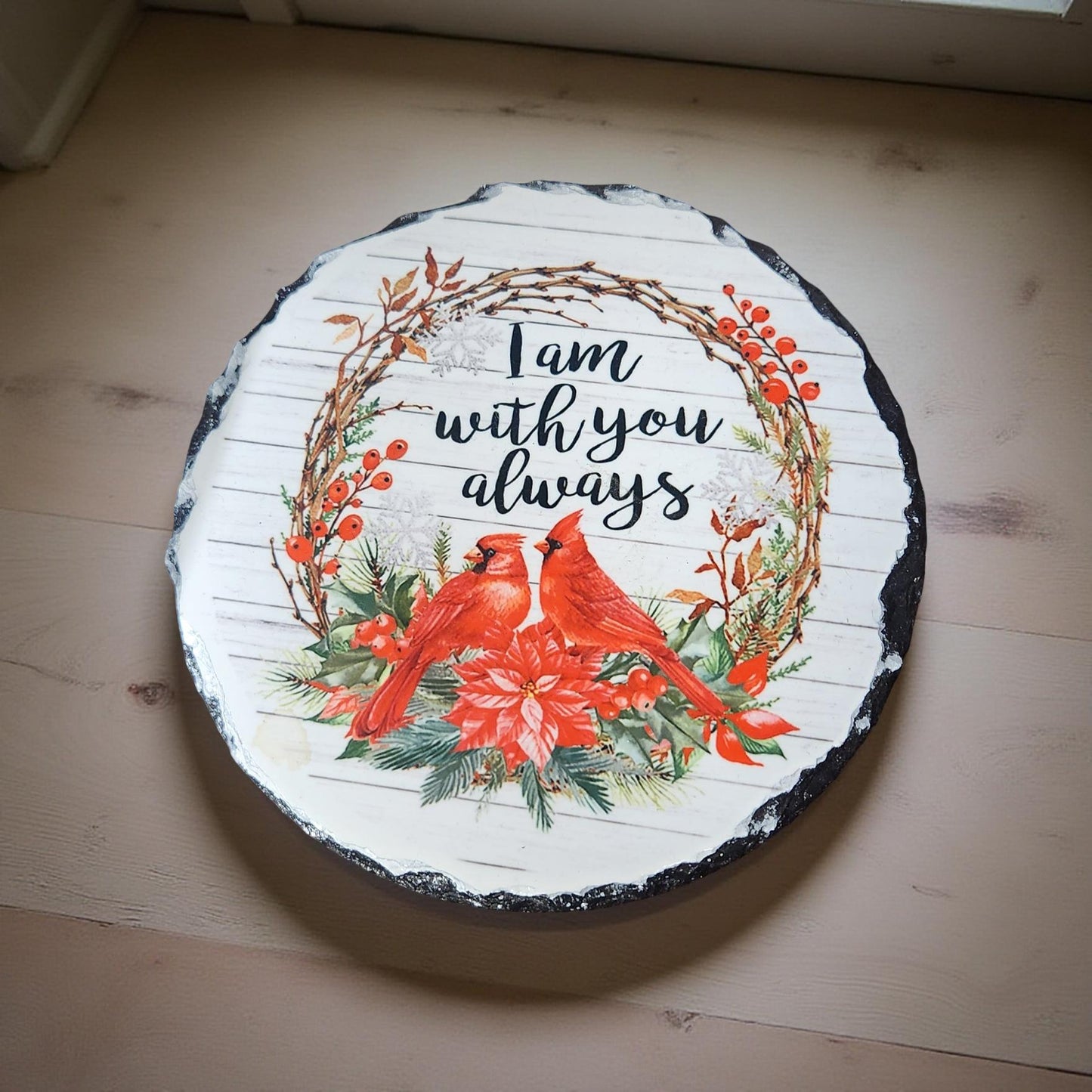 "I Am Always with You" Decorative Slate - Beautiful Memorial Sign