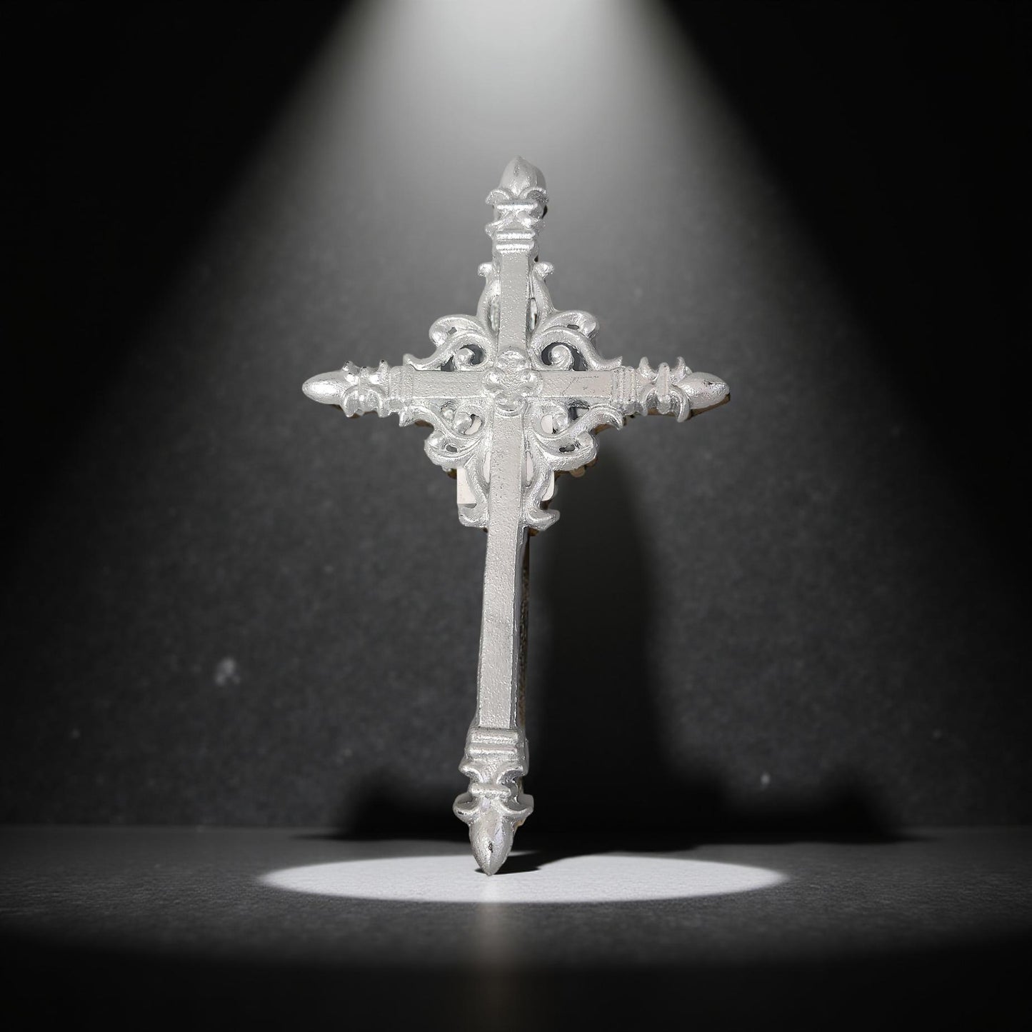Ornate Silver Wall Hanging Crosses