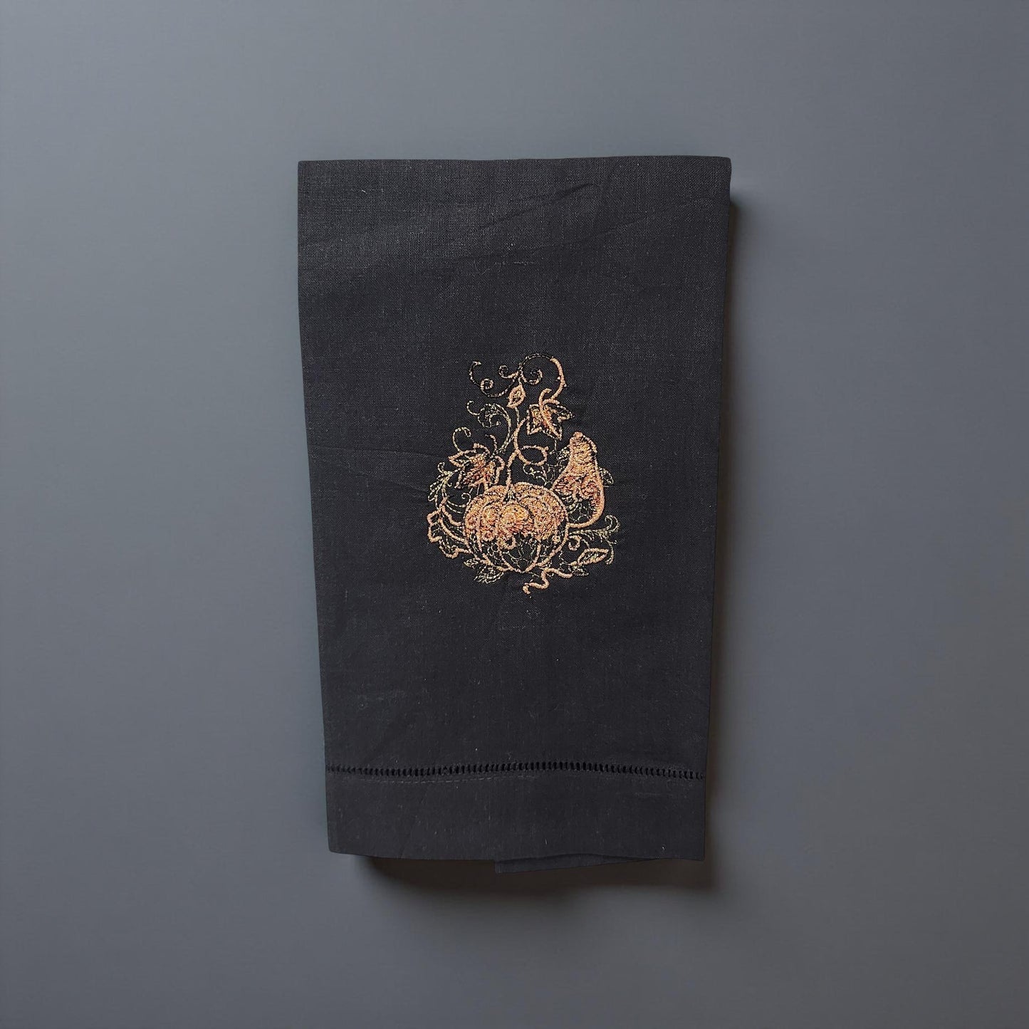 Hand-Crafted Embroidered Halloween Hand Towels