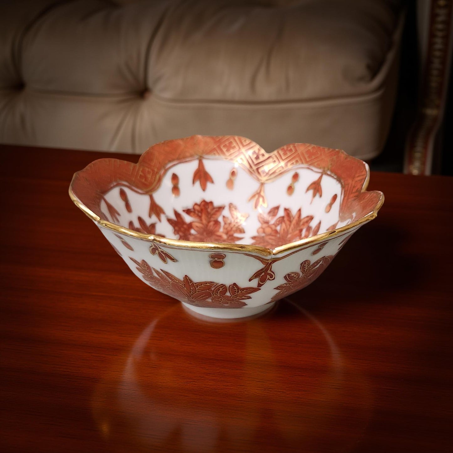 Vintage Japanese Firebird Bowl – 6" Diameter