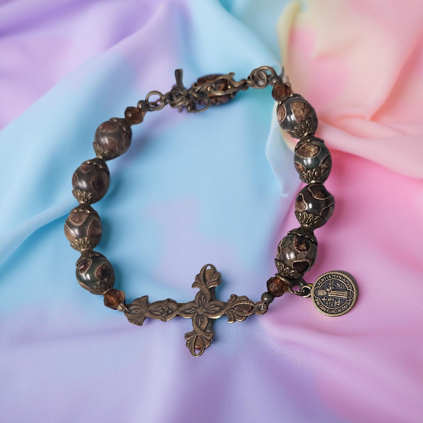 Boho Tibetan Style Bracelet - Handcrafted Religious Jewelry